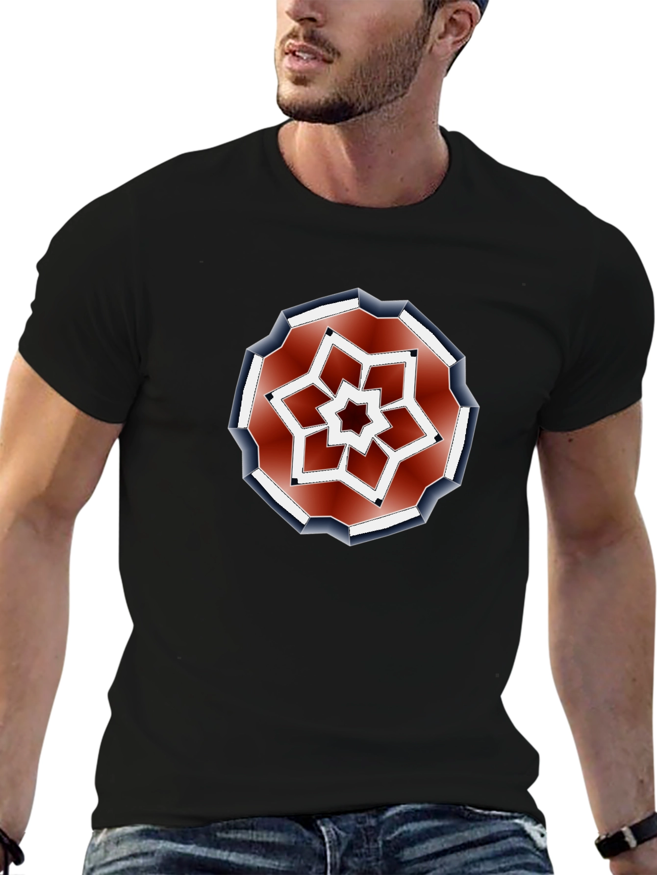 Geometric Starburst Tee