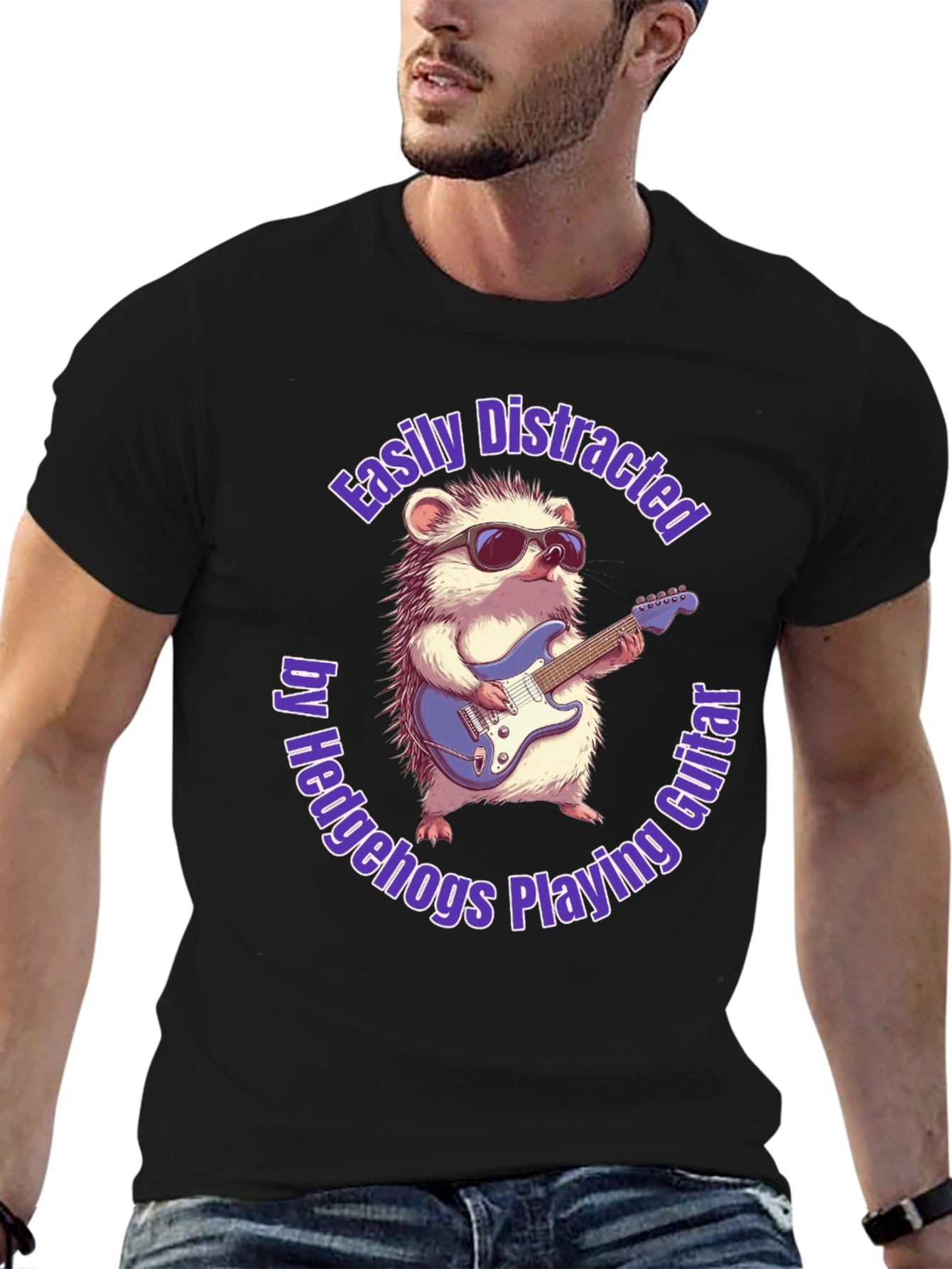 Hedgehog Guitarist T-Shirt