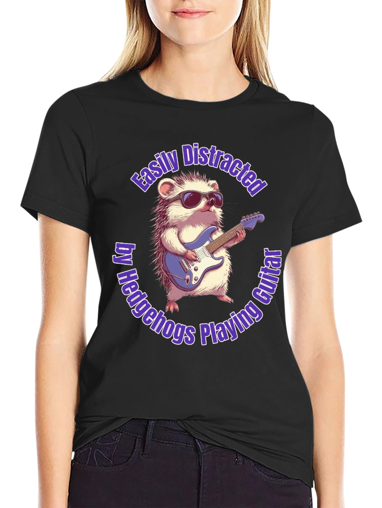 Hedgehog Guitarist T-Shirt
