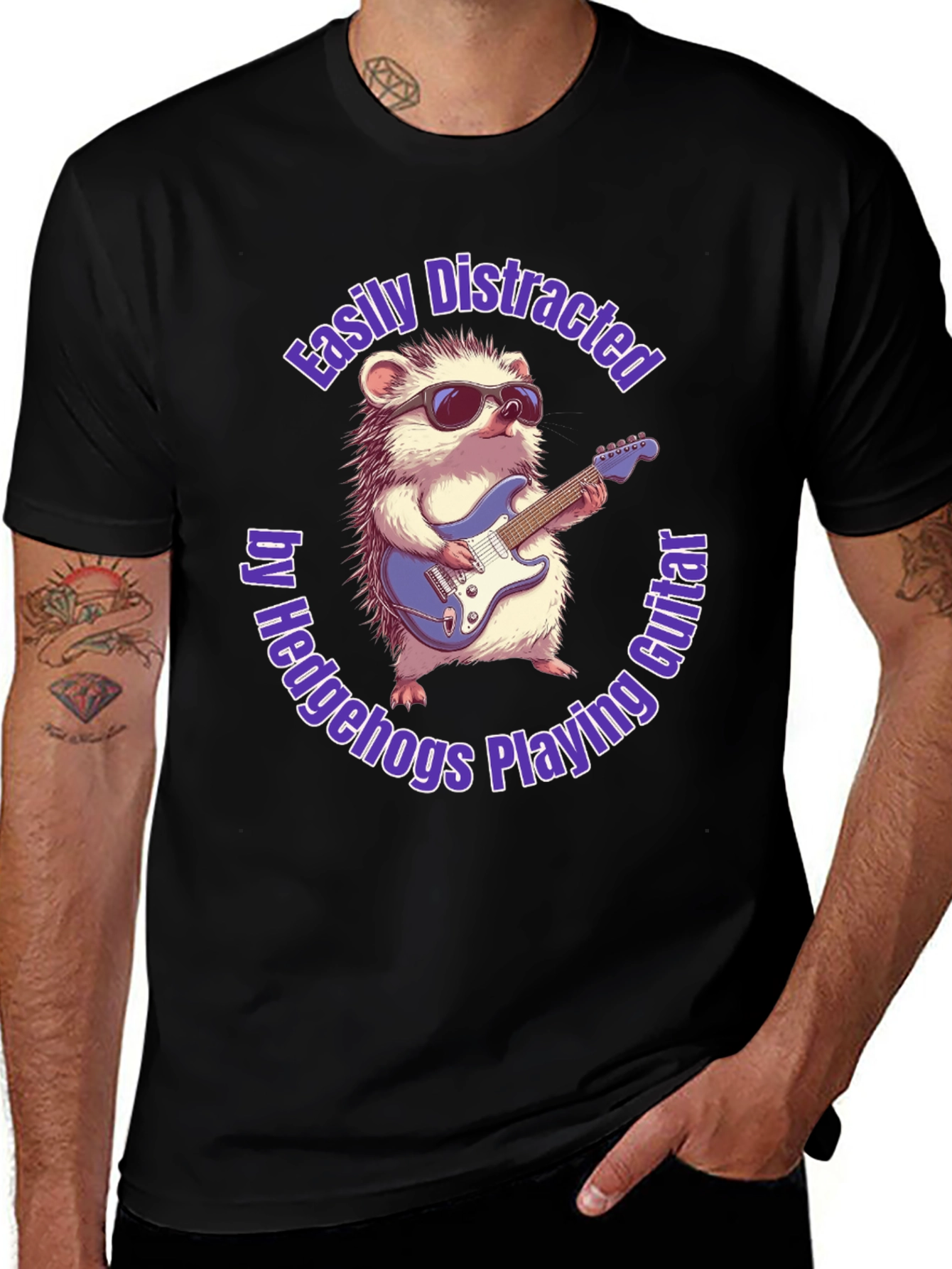 Hedgehog Guitarist T-Shirt