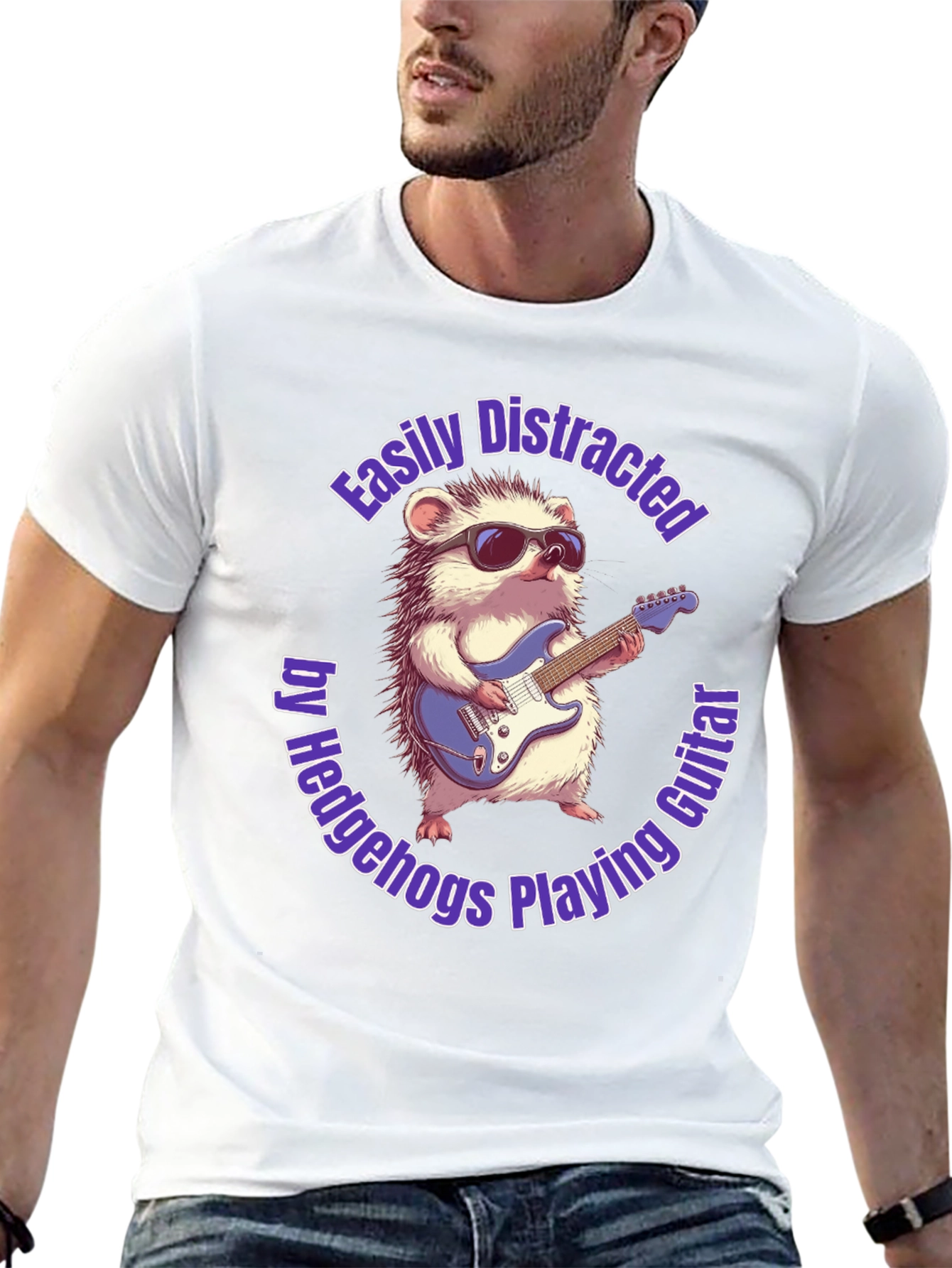 Hedgehog Guitarist T-Shirt