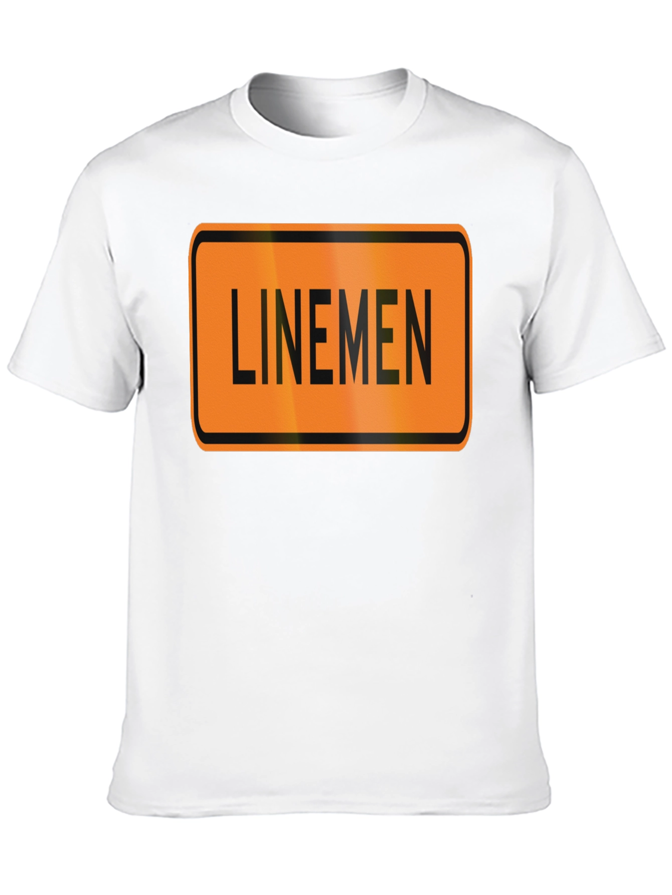 Linemen Sign Black T-Shirt