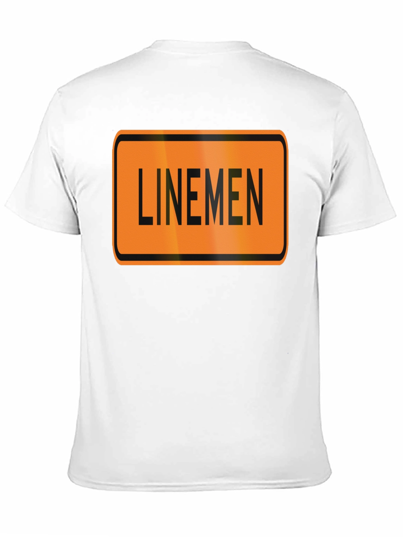 Linemen Sign Black T-Shirt