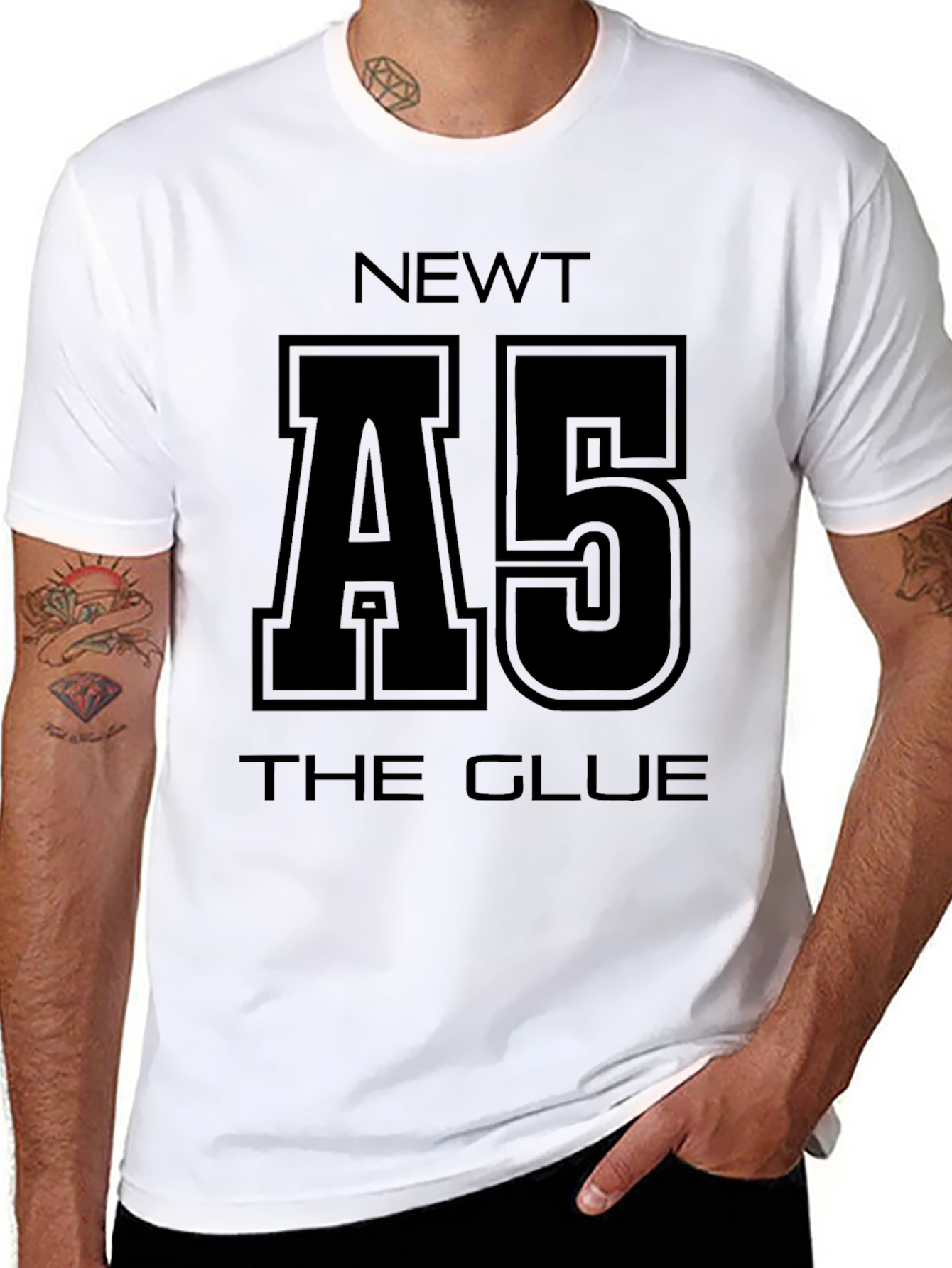Newt A5 The Glue Black Graphic T-Shirt