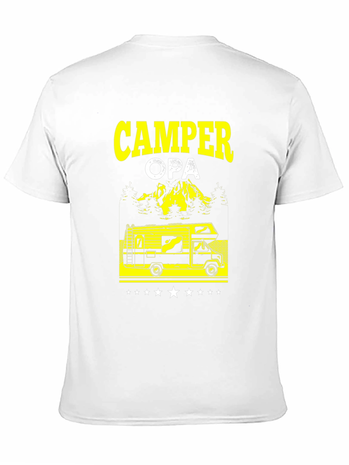 Camper Opa Black T-Shirt - RV Camping Grandfather Gift