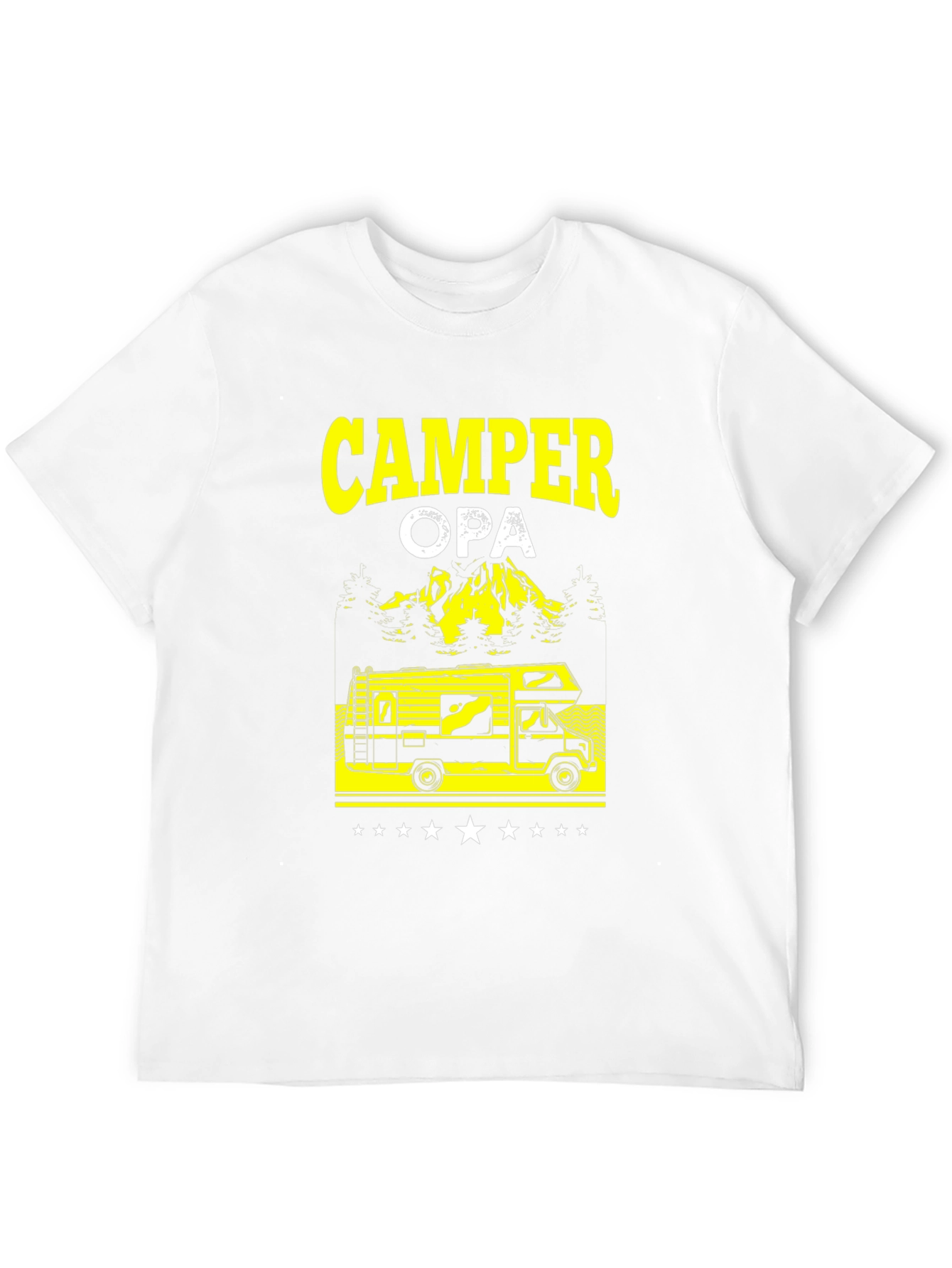 Camper Opa Black T-Shirt - RV Camping Grandfather Gift