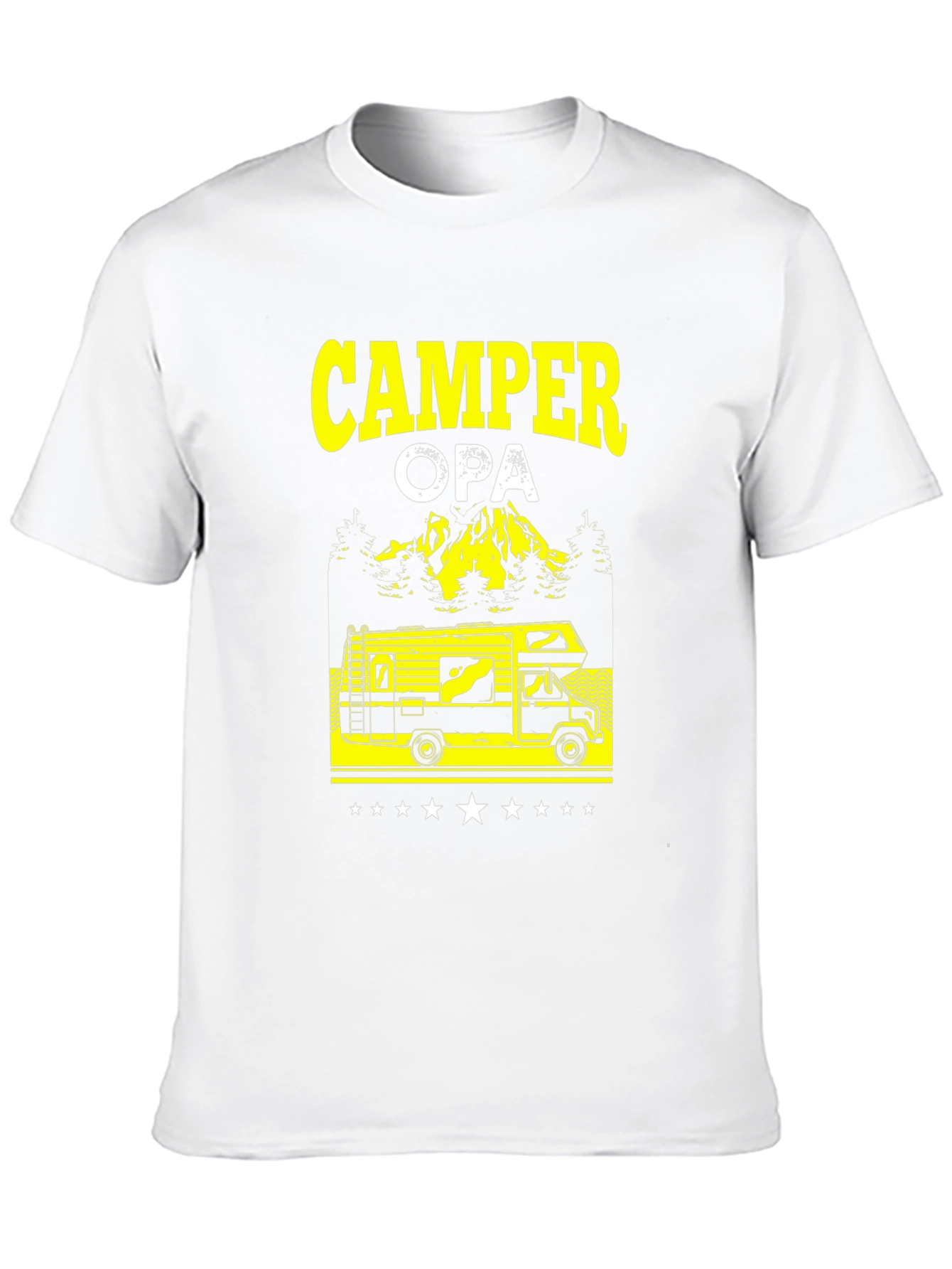 Camper Opa Black T-Shirt - RV Camping Grandfather Gift