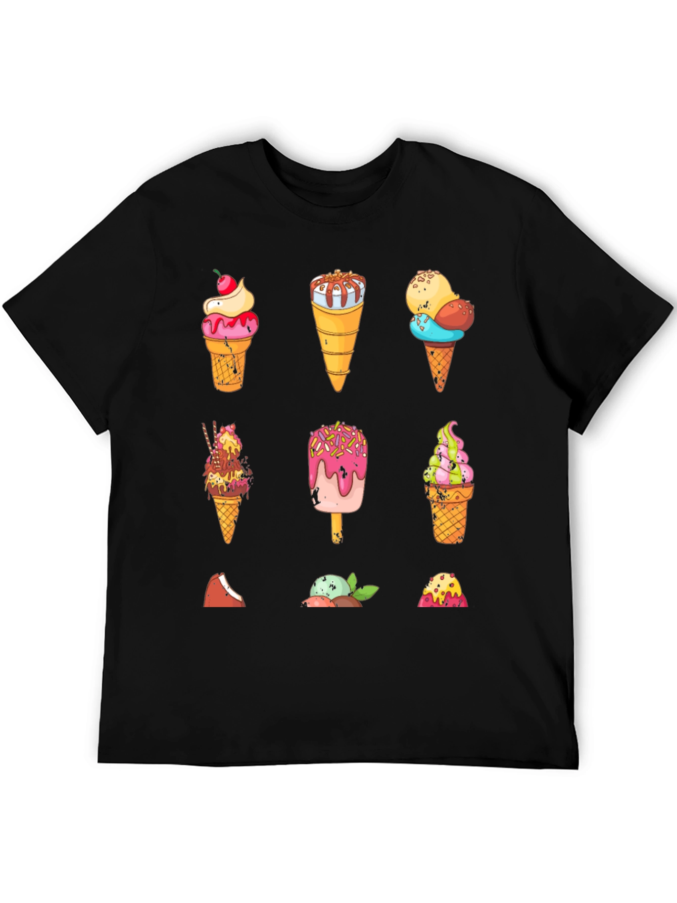 Ice Cream Patterned T-Shirt