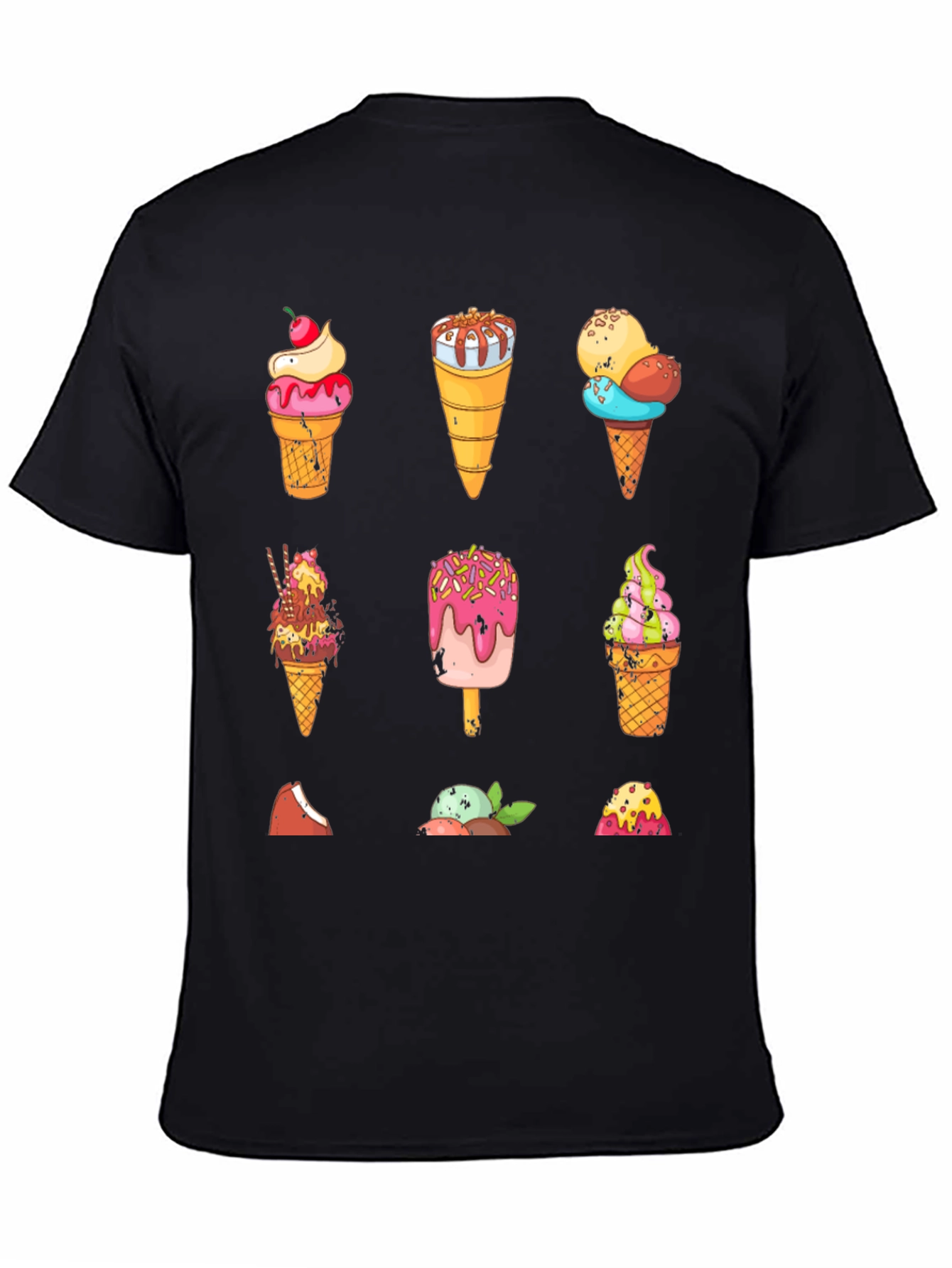 Ice Cream Patterned T-Shirt