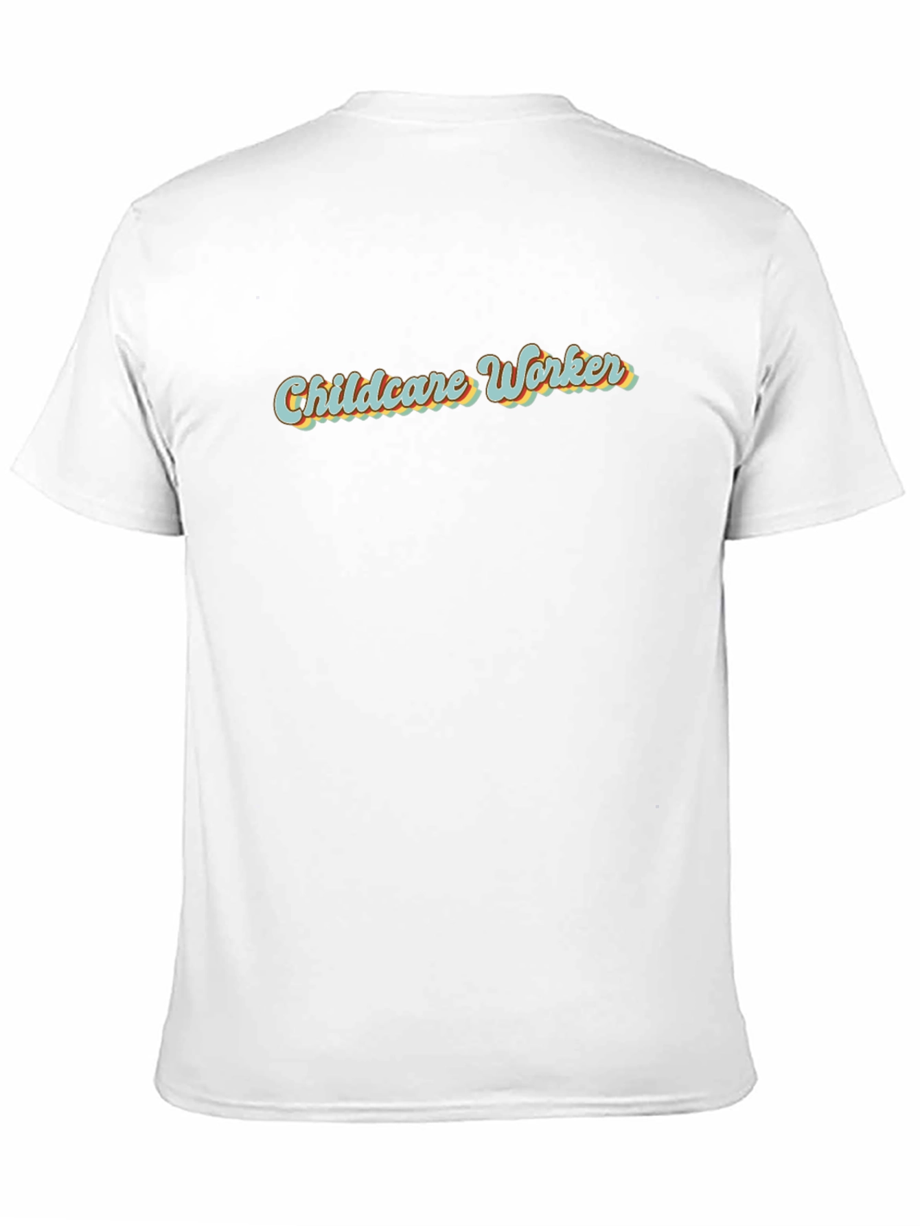 Childcare Worker Retro Style Black T-Shirt