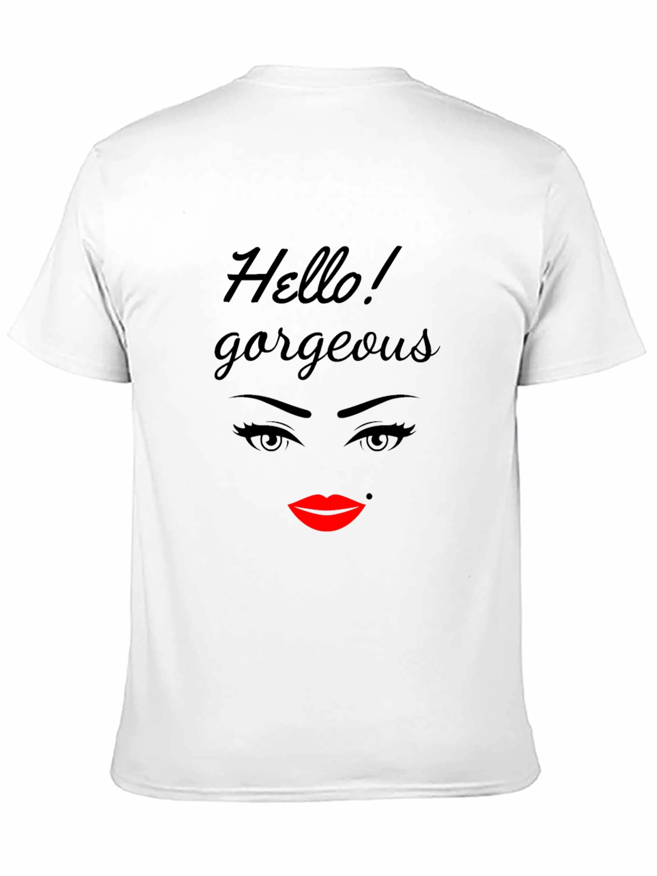Hello Gorgeous Graphic T-Shirt - Black