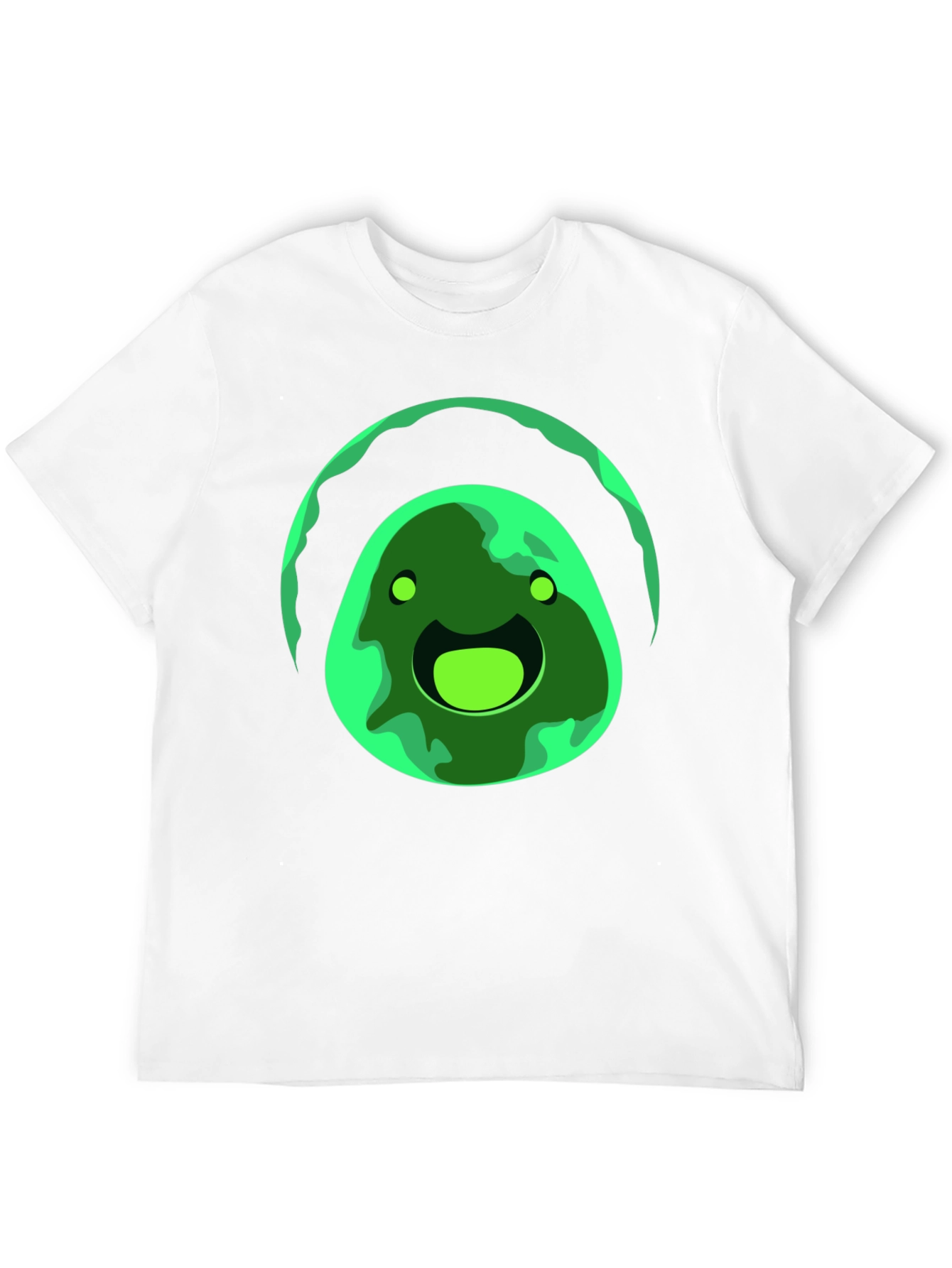 Green Slime Graphic Black T-Shirt
