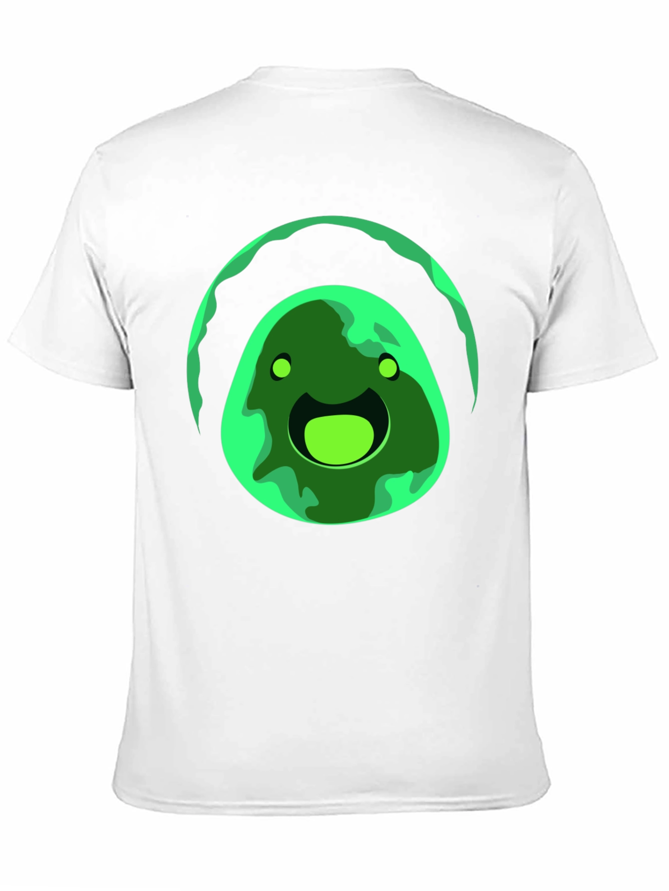 Green Slime Graphic Black T-Shirt