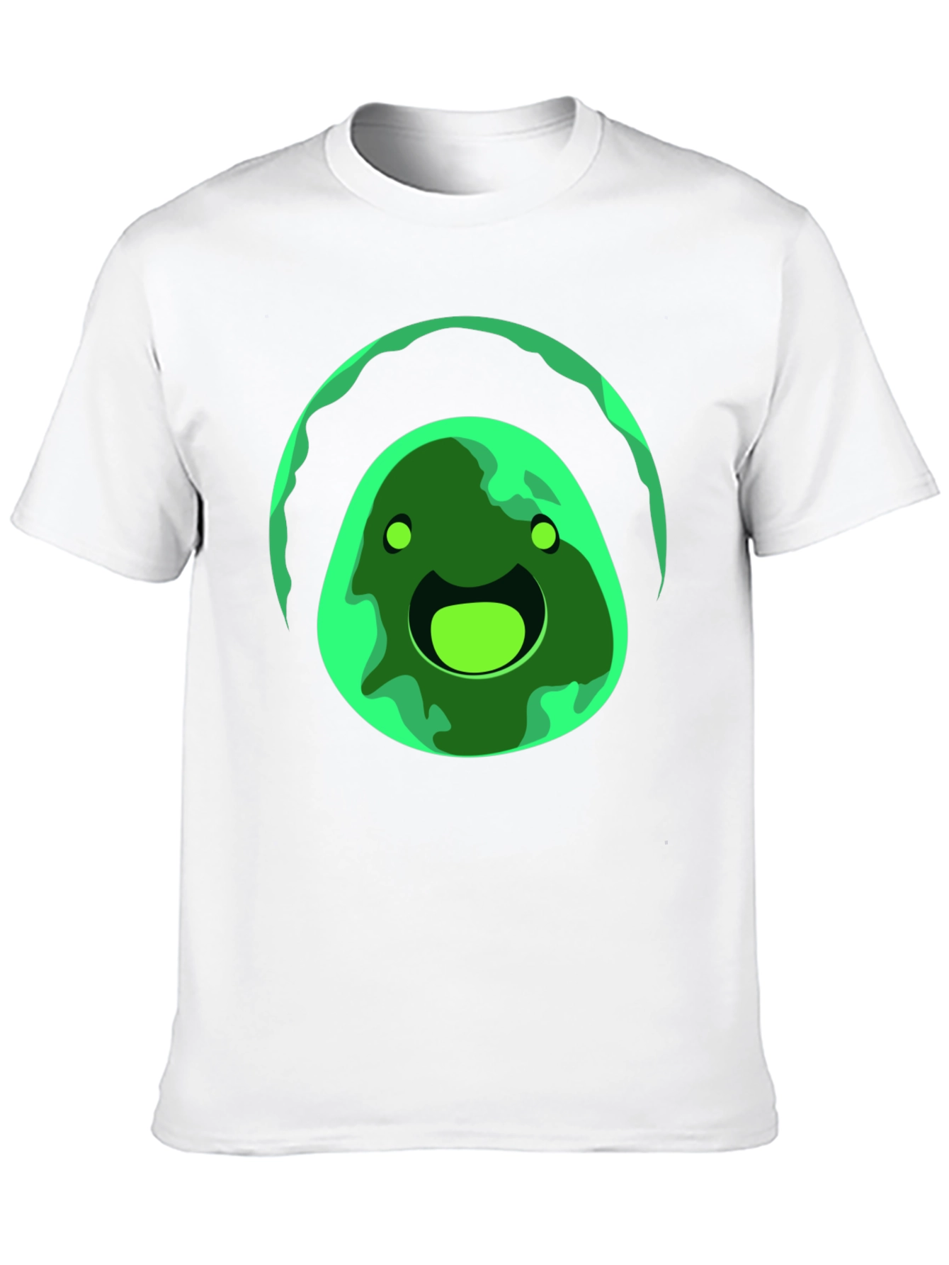 Green Slime Graphic Black T-Shirt
