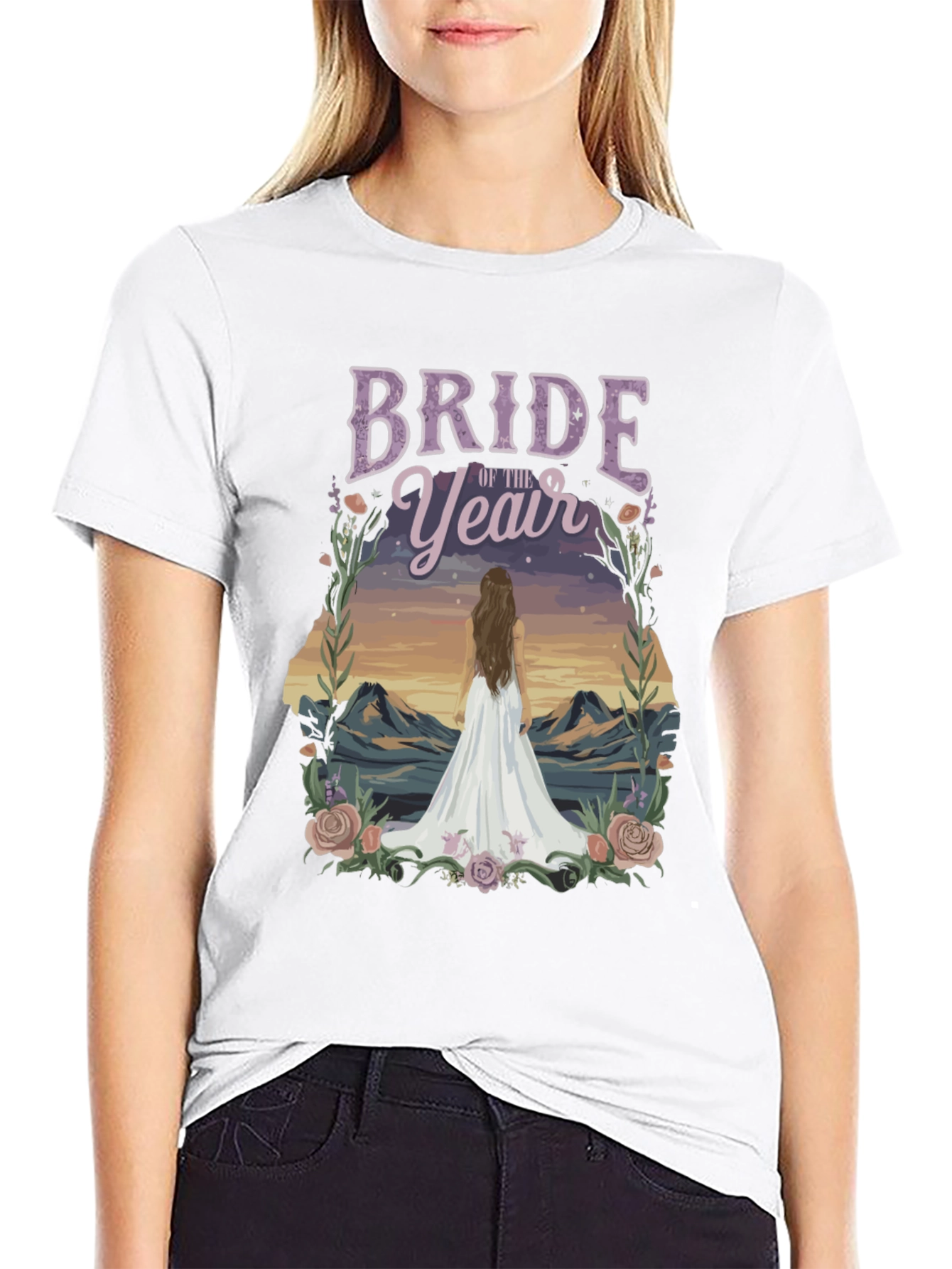 Bride of the Year T-Shirt - Mountain Scene