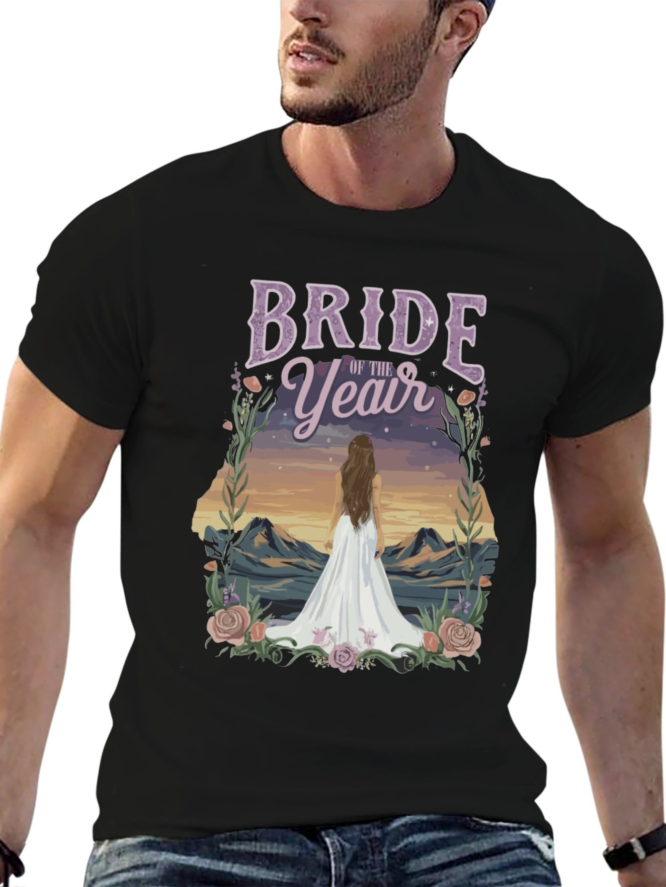 Bride of the Year T-Shirt - Mountain Scene