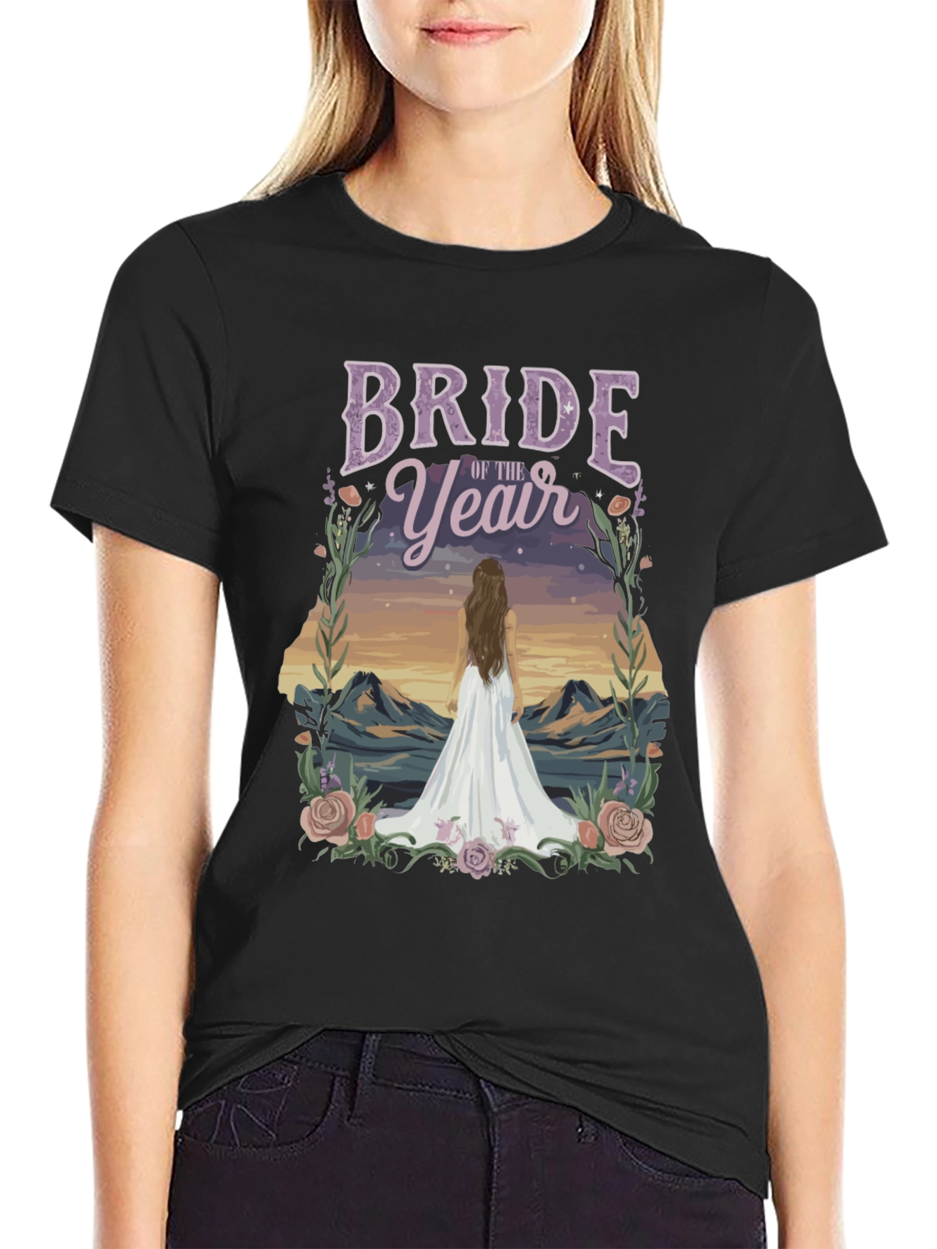 Bride of the Year T-Shirt - Mountain Scene