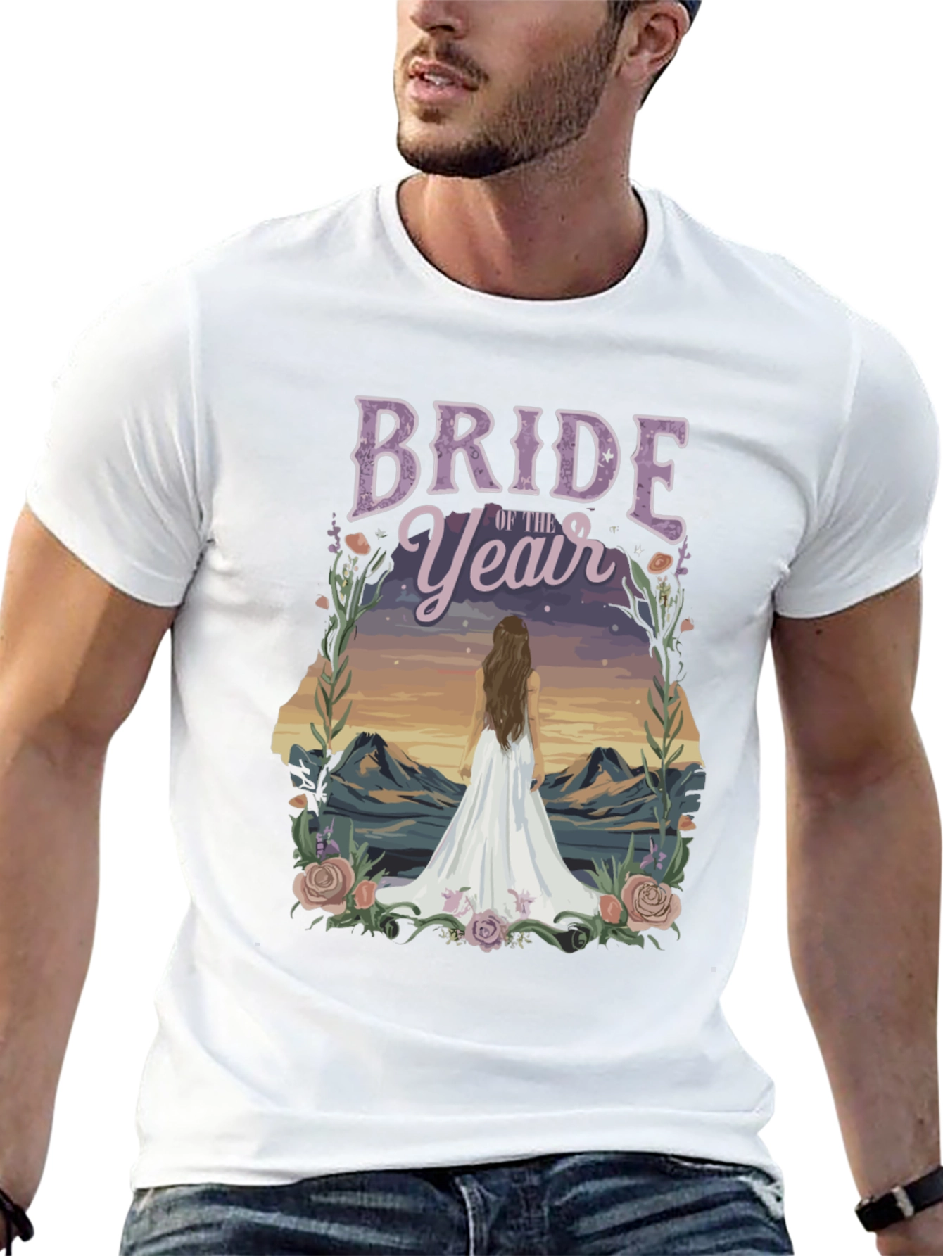 Bride of the Year T-Shirt - Mountain Scene