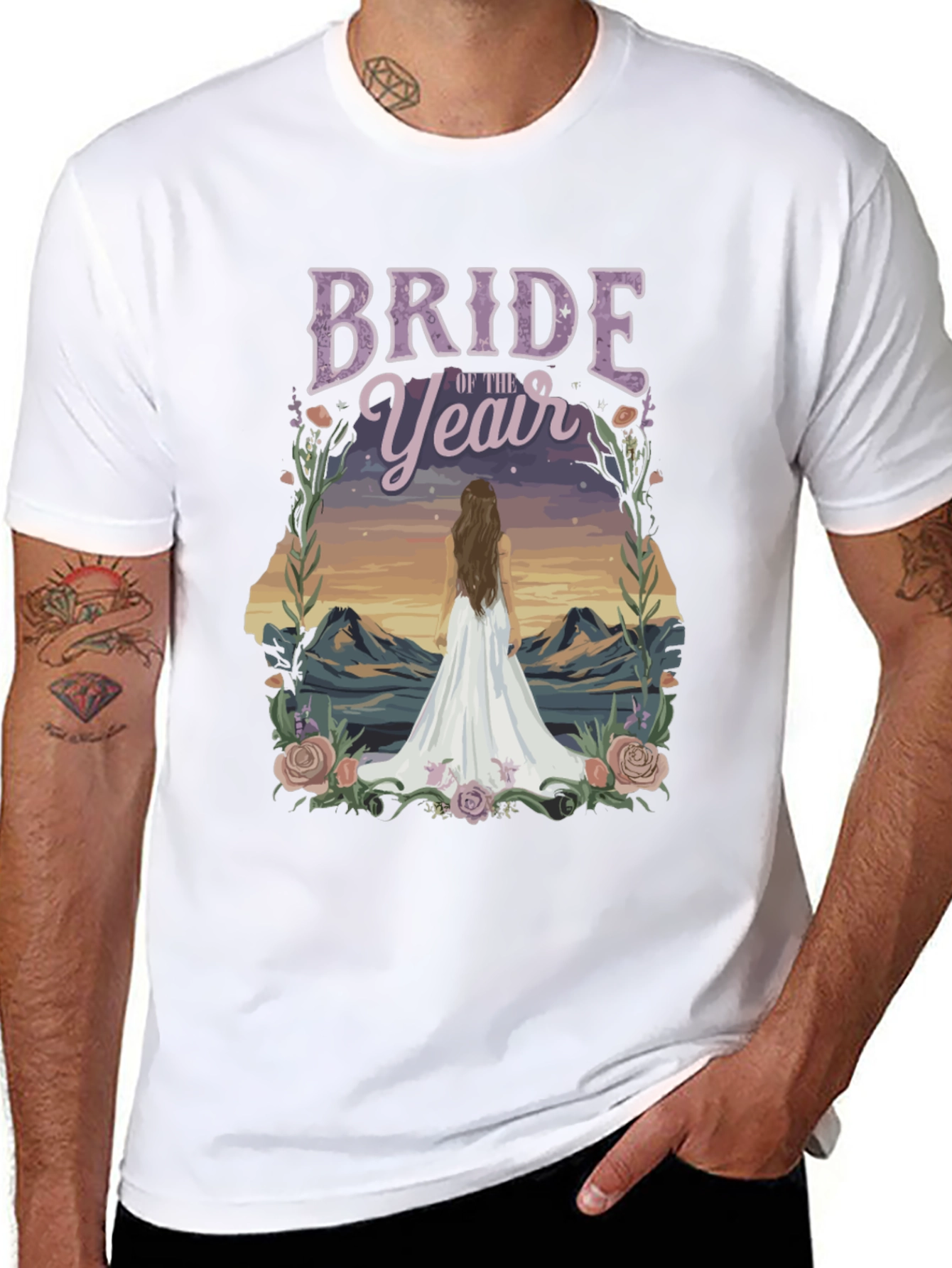 Bride of the Year T-Shirt - Mountain Scene