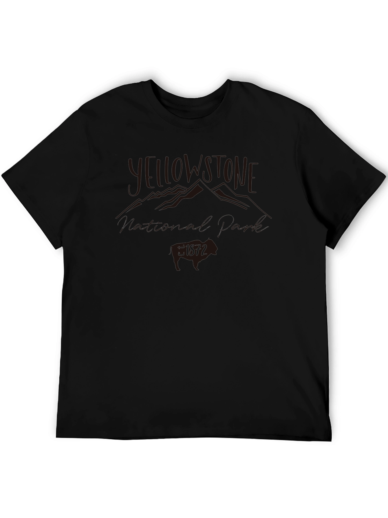 Mens Black Graphic T-Shirt