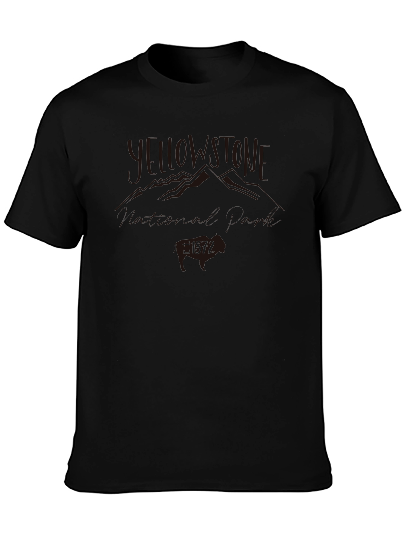 Mens Black Graphic T-Shirt