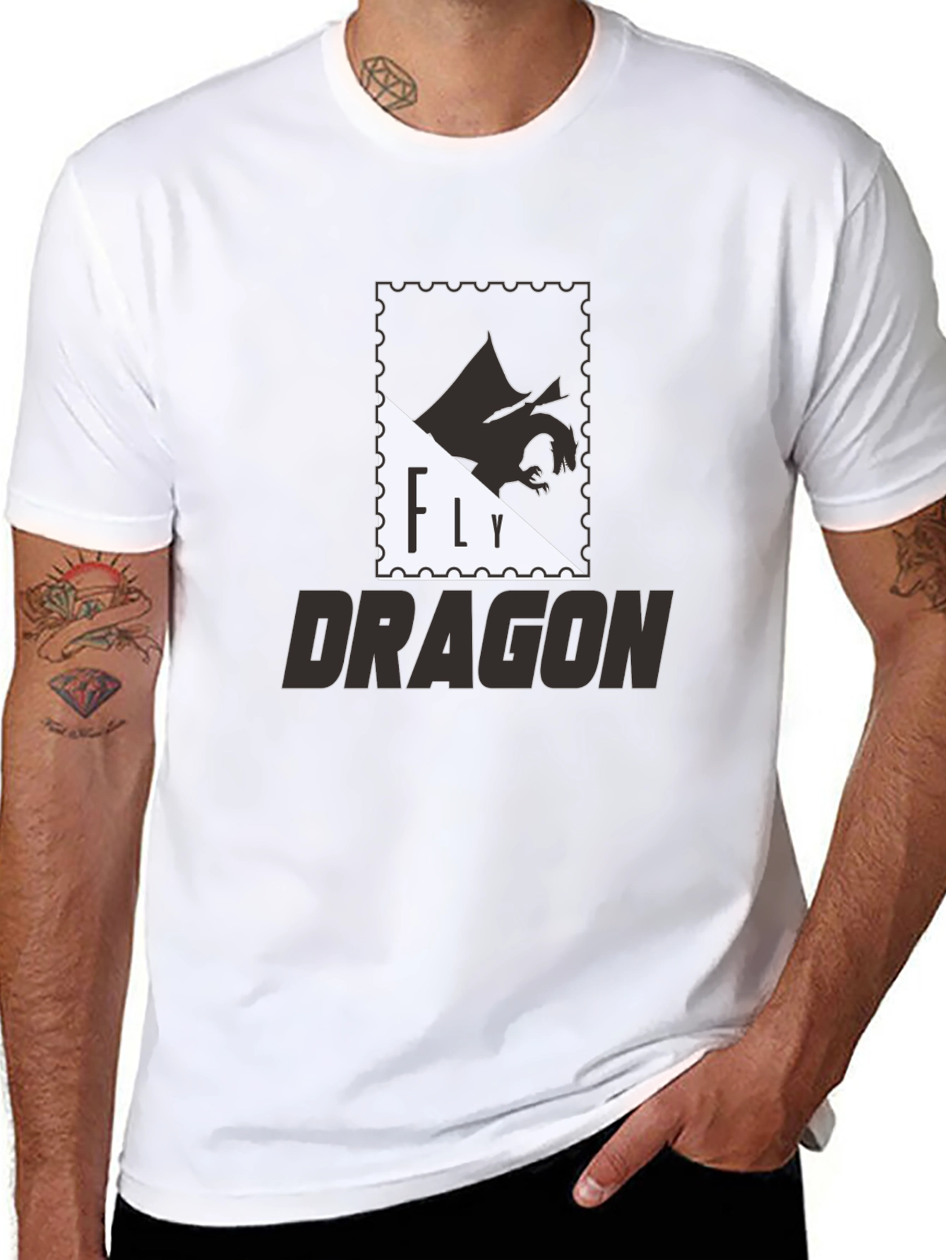Fly Dragon Graphic Tee - Premium Comfort