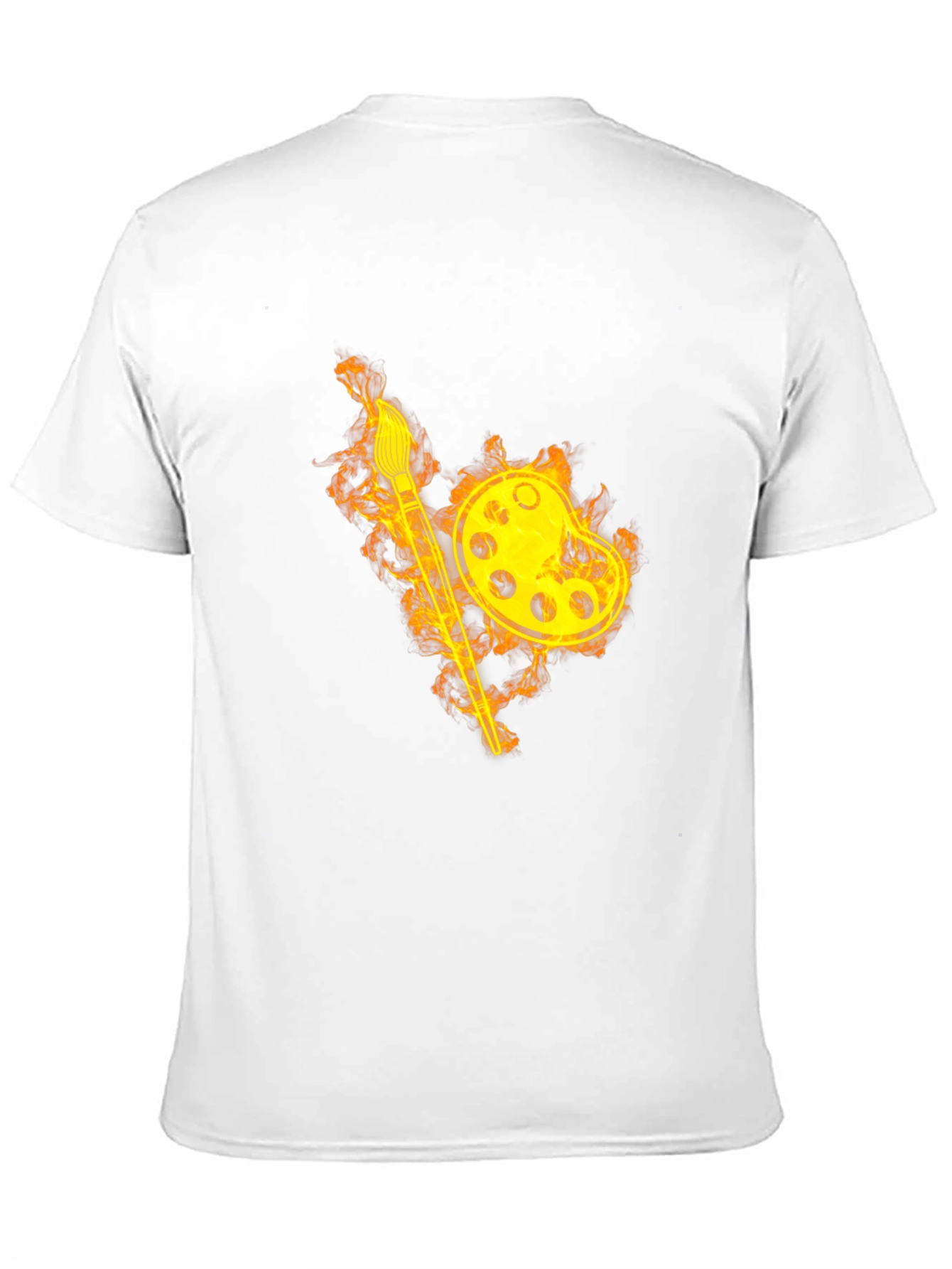 Fiery Artist Palette T-Shirt - Black