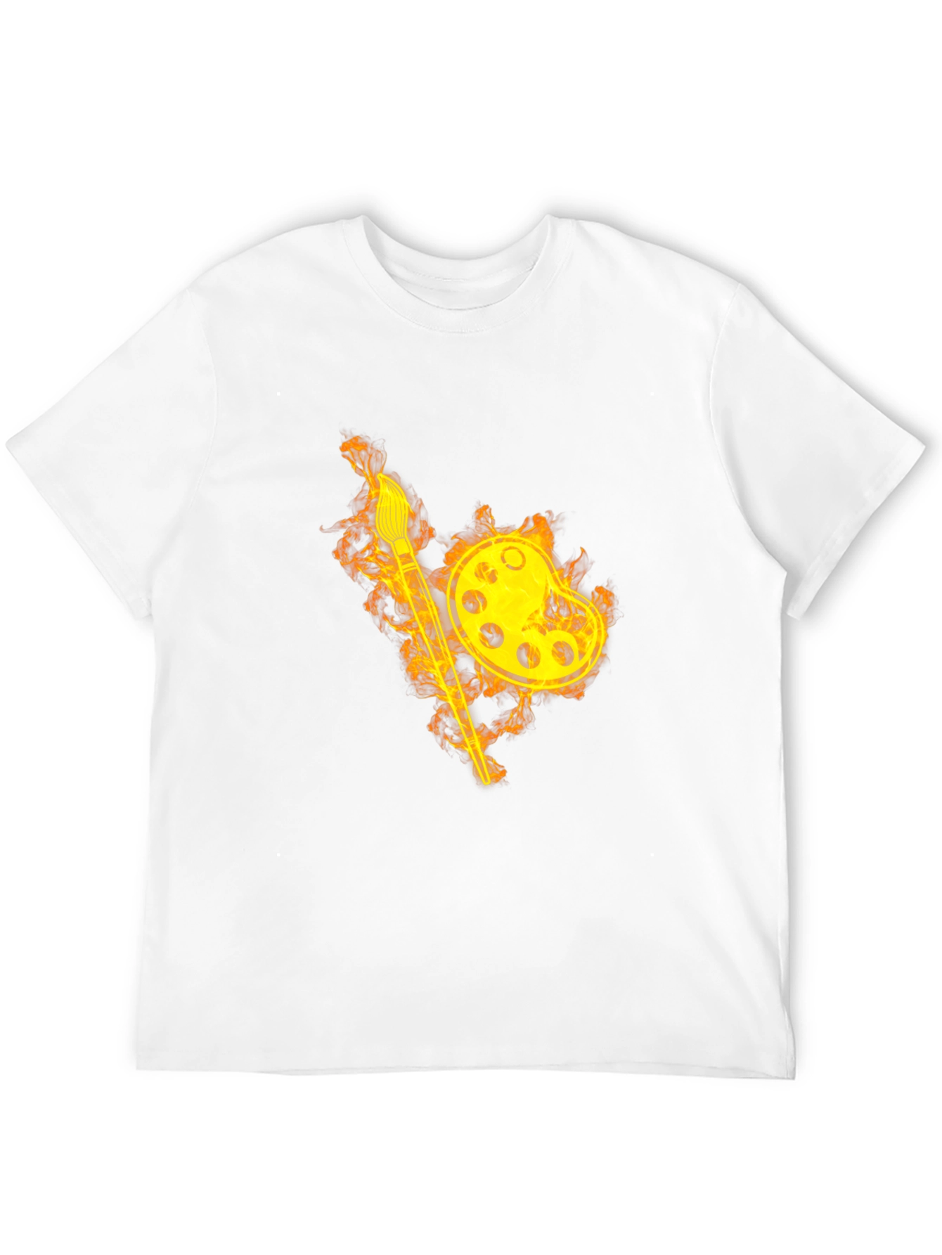 Fiery Artist Palette T-Shirt - Black