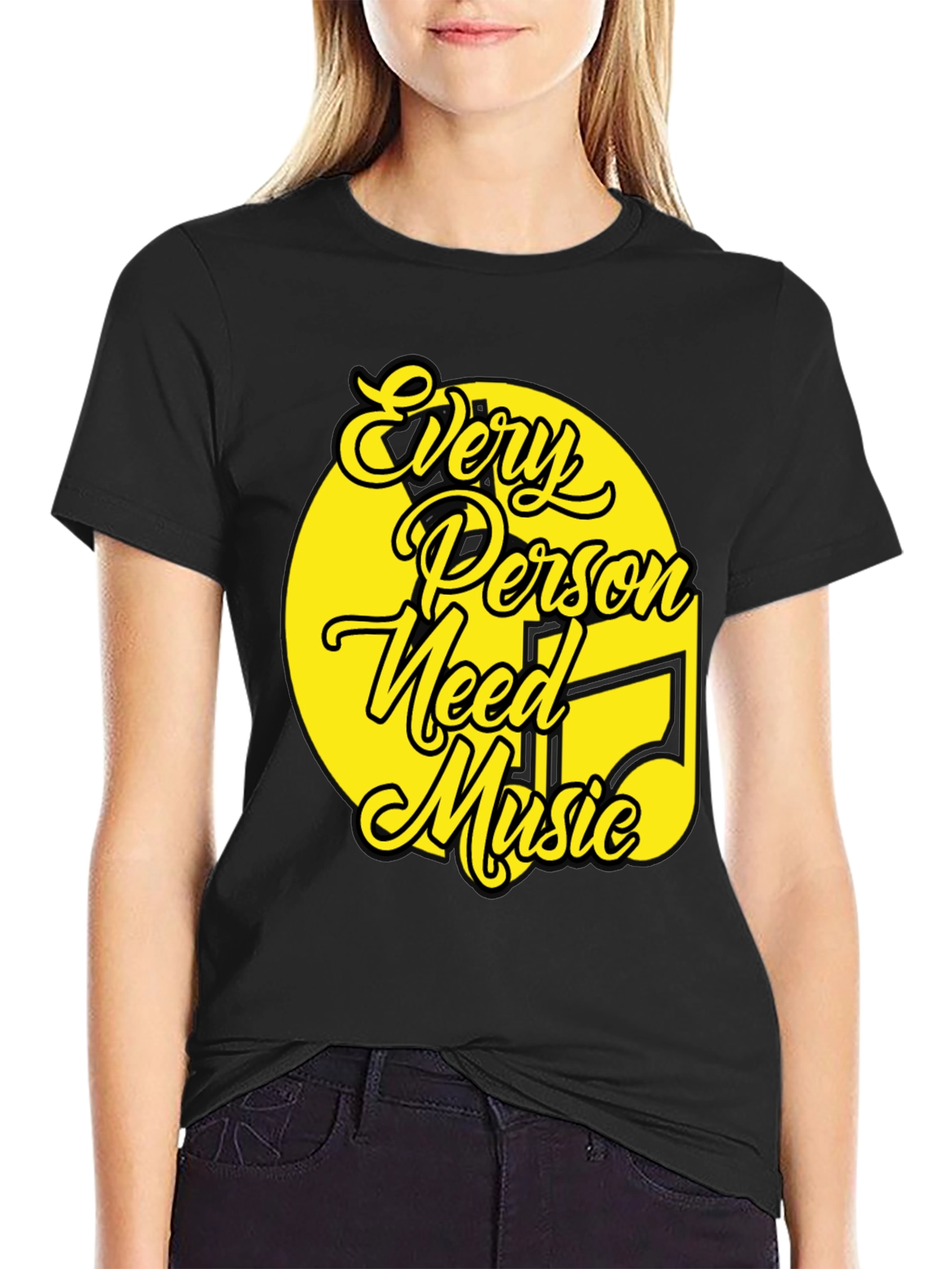 Every Person Needs Music T-Shirt - Unique Graphic Tee
