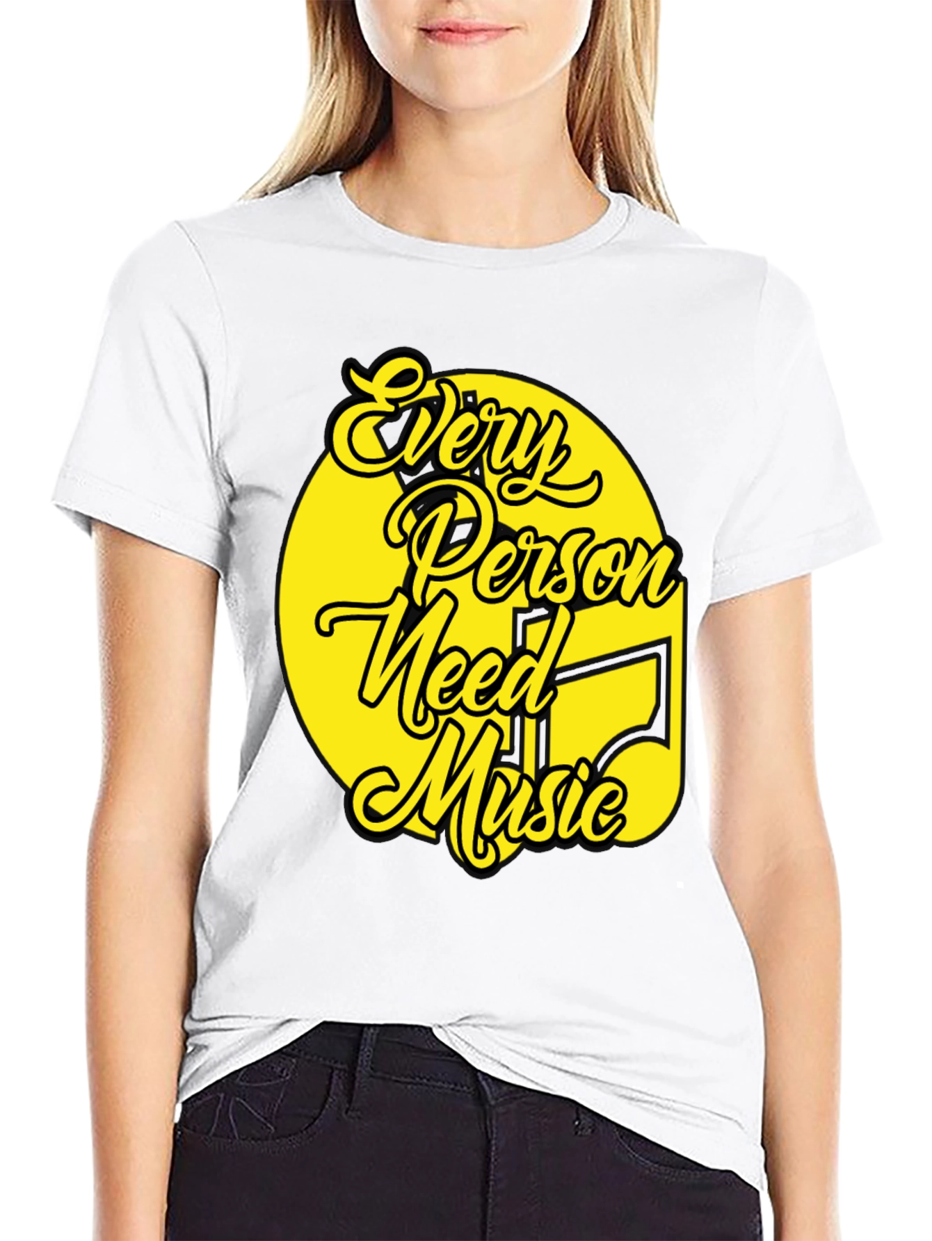 Every Person Needs Music T-Shirt - Unique Graphic Tee