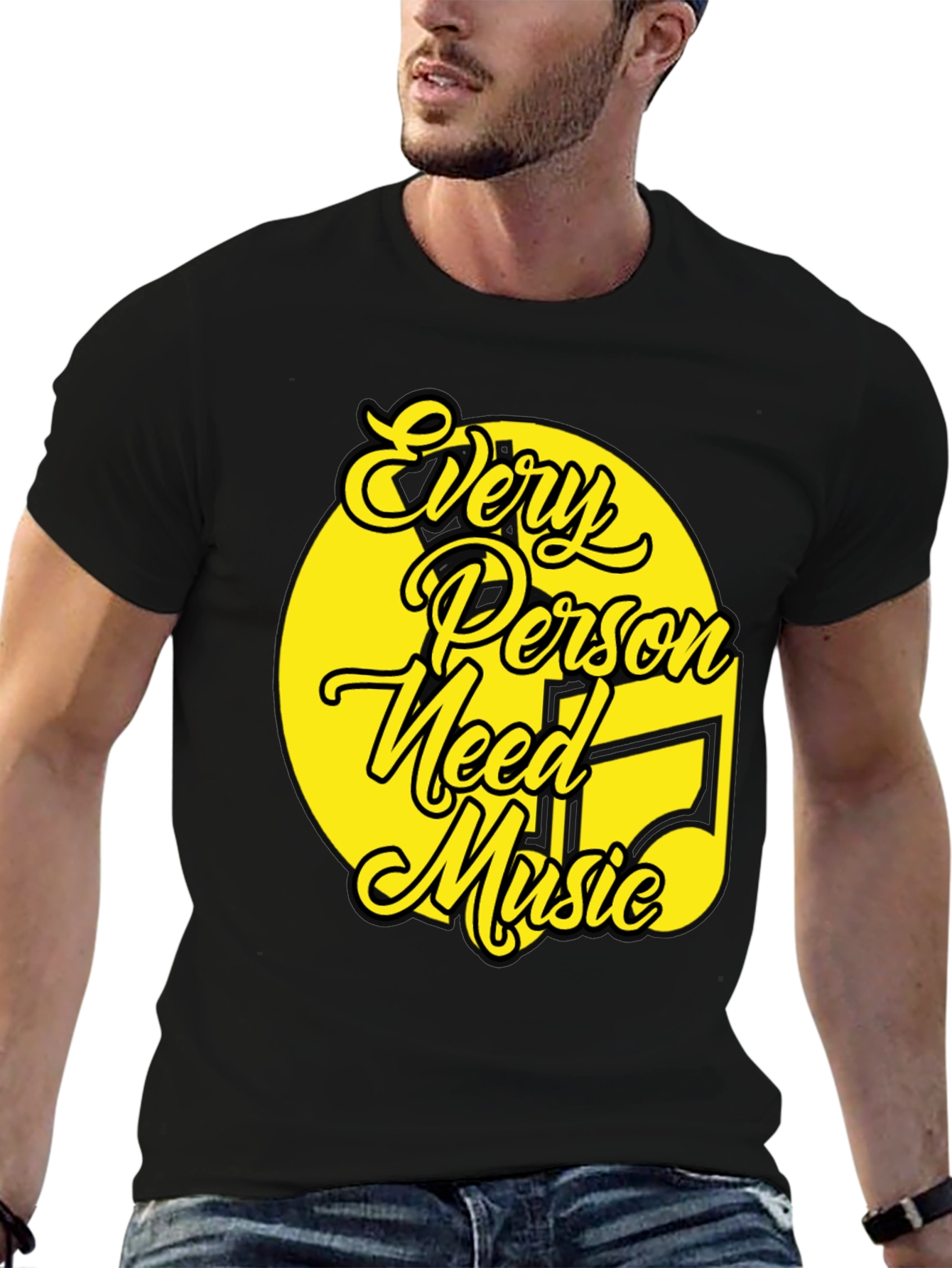Every Person Needs Music T-Shirt - Unique Graphic Tee