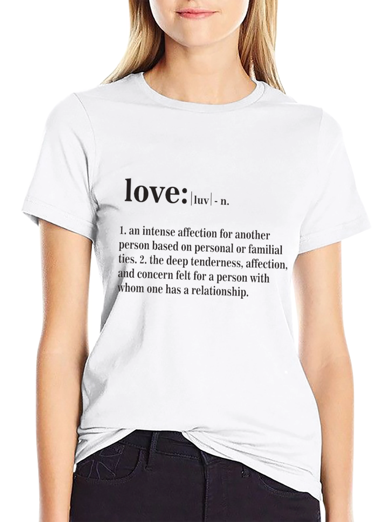 Love Definition Black T-Shirt - Unisex