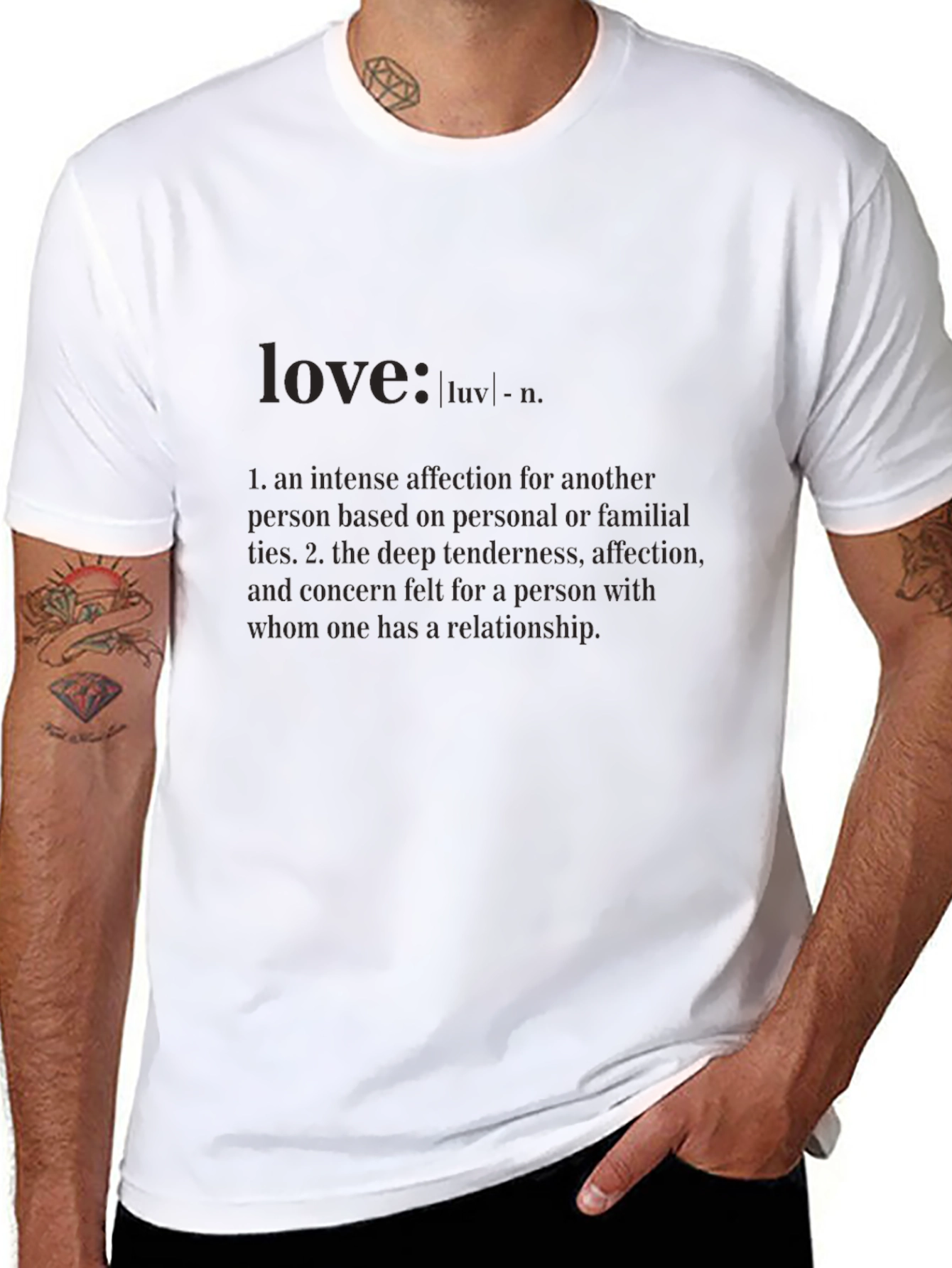 Love Definition Black T-Shirt - Unisex