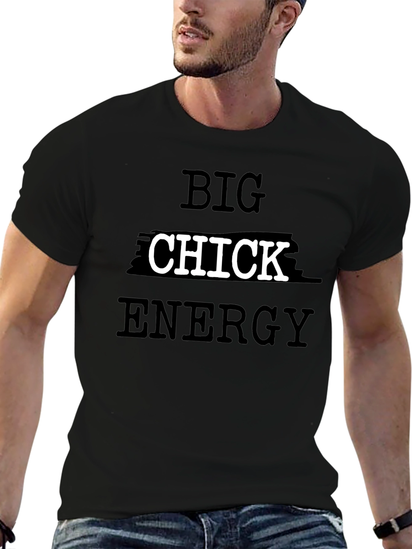 Big Chick Energy Black T-Shirt