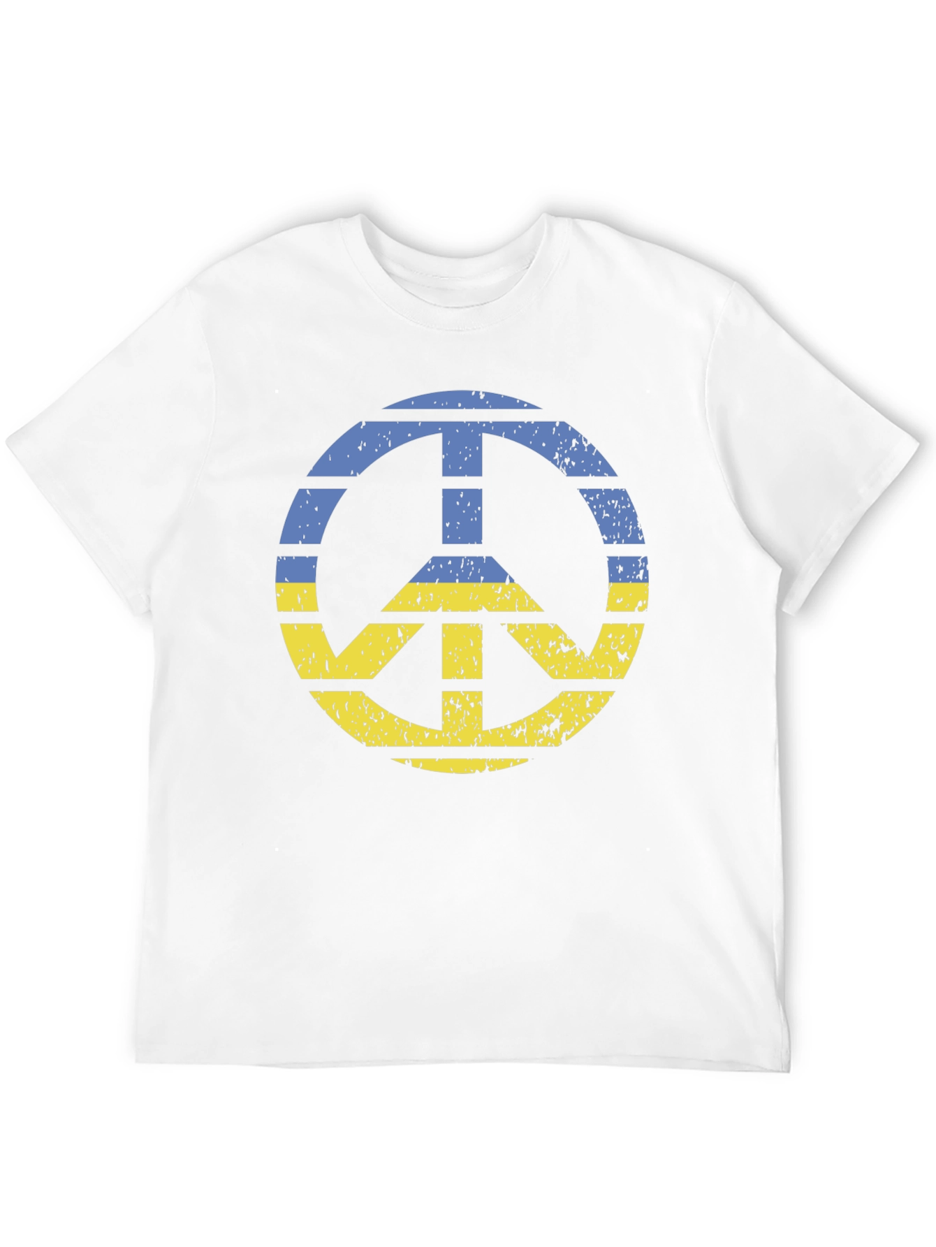 Ukraine Peace Sign Graphic T-Shirt