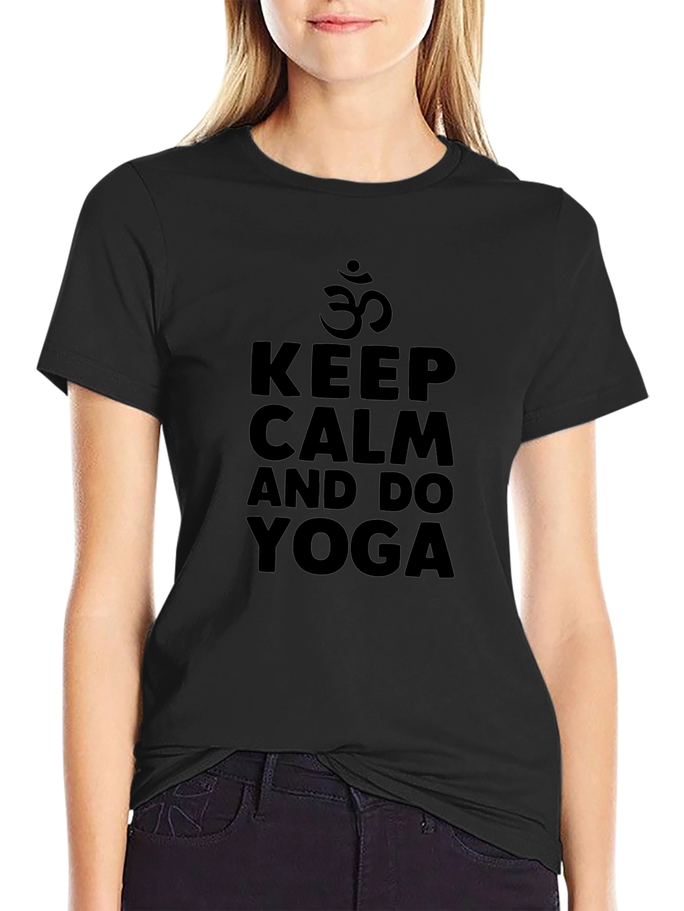 Keep Calm Yoga T-Shirt - Stylish & Comfortable