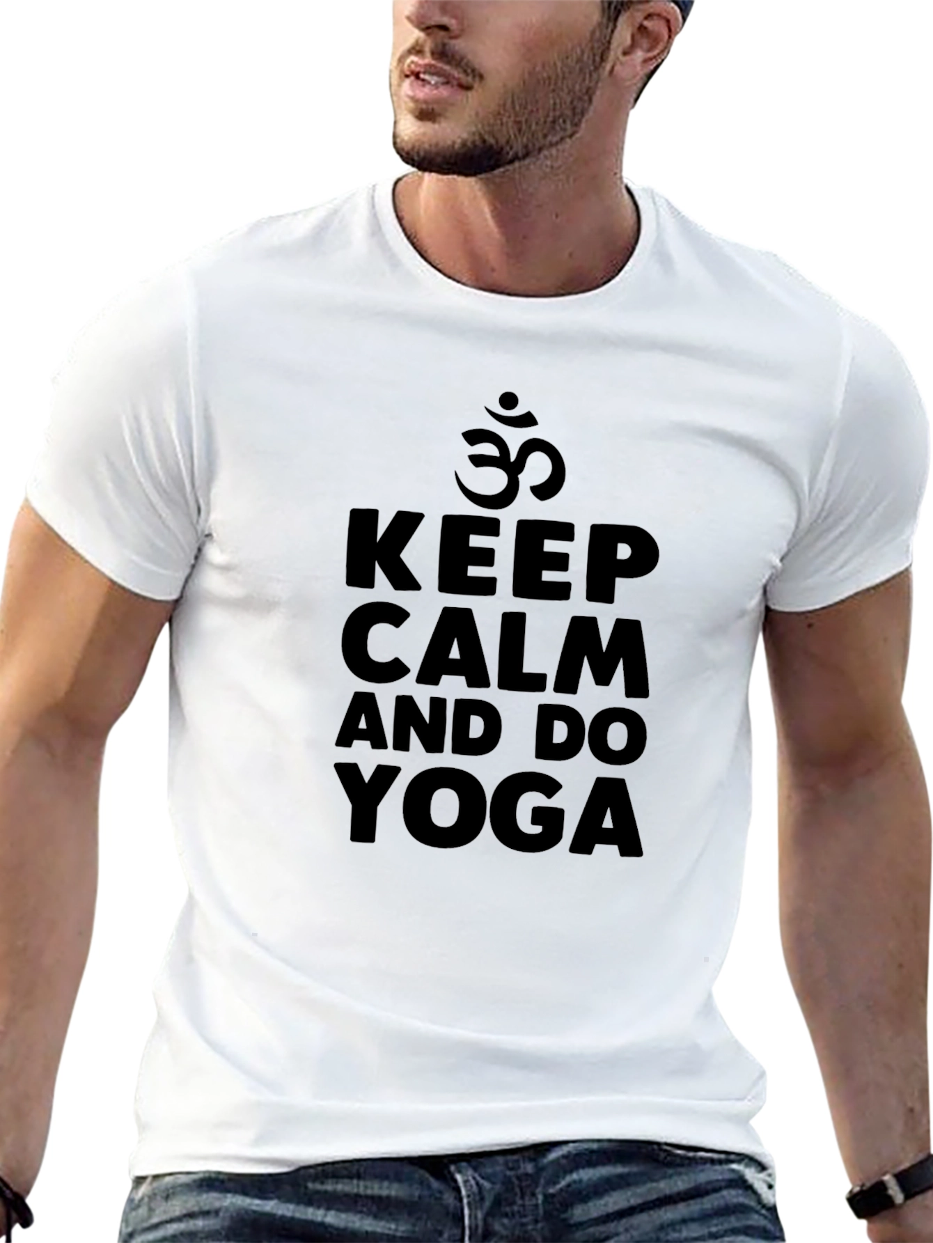Keep Calm Yoga T-Shirt - Stylish & Comfortable