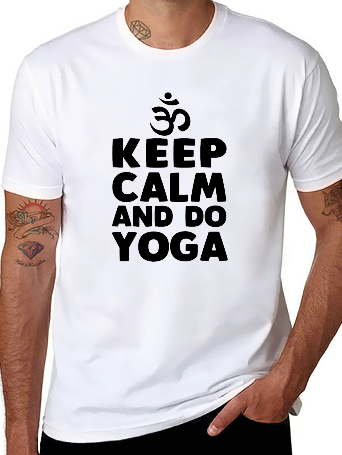 Keep Calm Yoga T-Shirt - Stylish & Comfortable