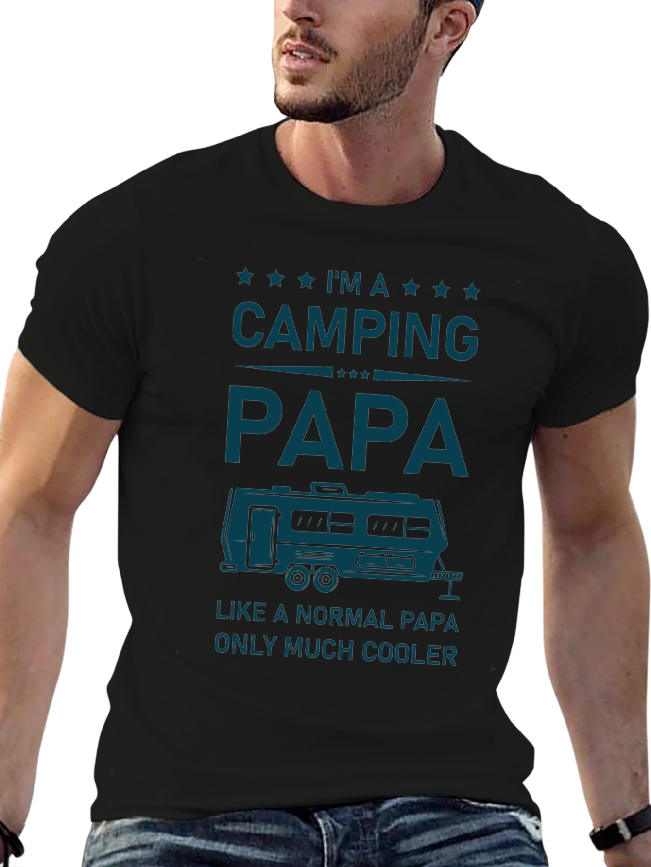 Camping Papa T-Shirt - Cool Dad Style