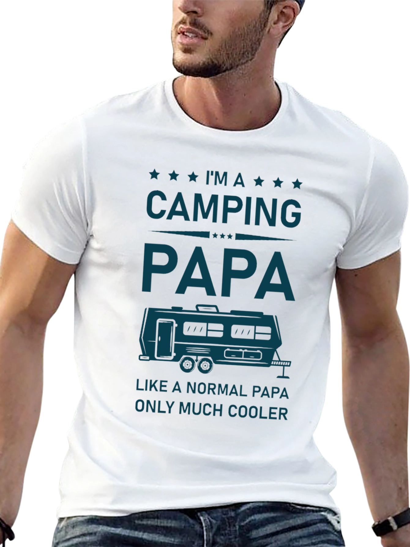 Camping Papa T-Shirt - Cool Dad Style