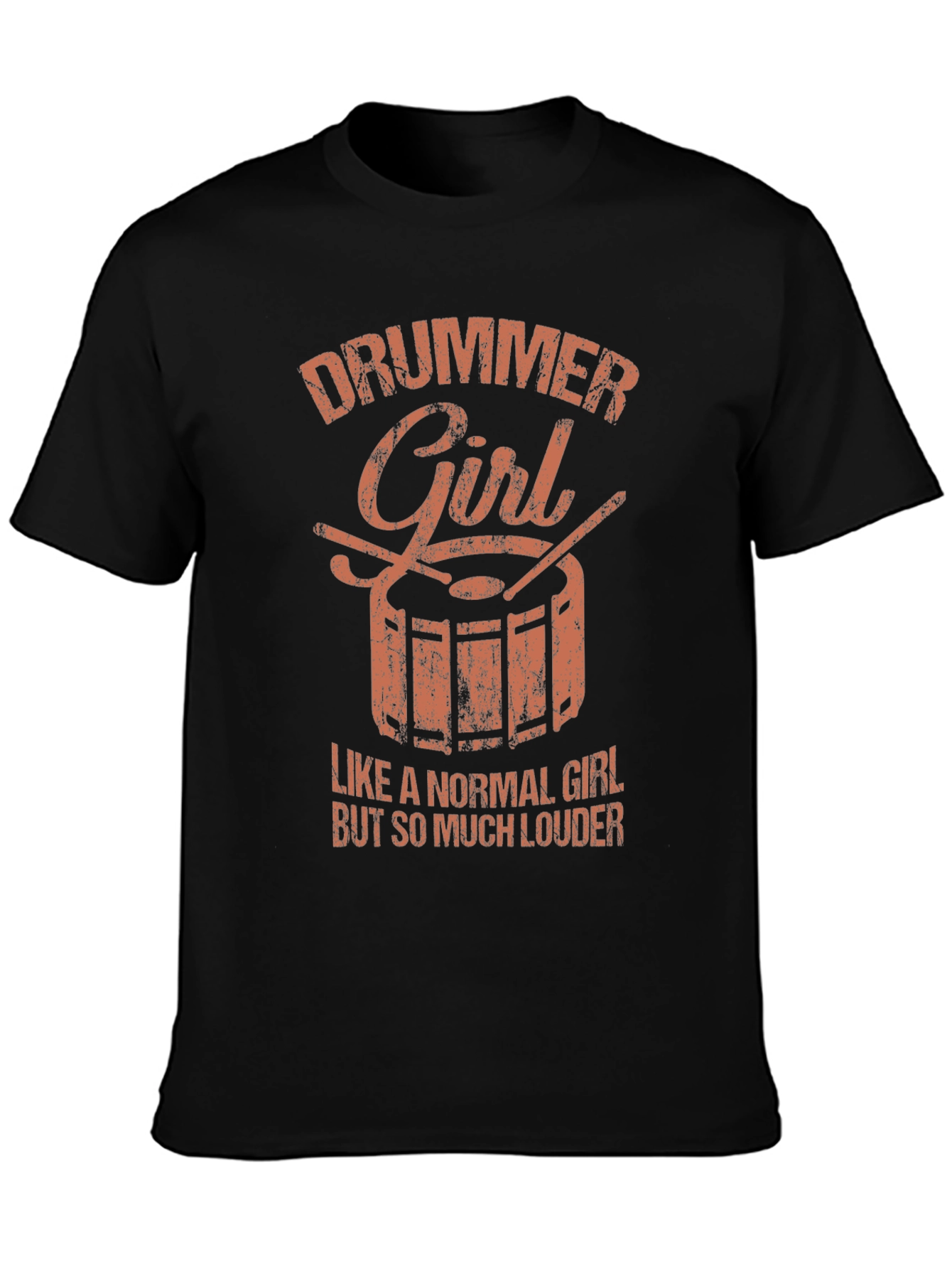 Drummer Girl Graphic Tee - Rock Concert Ready