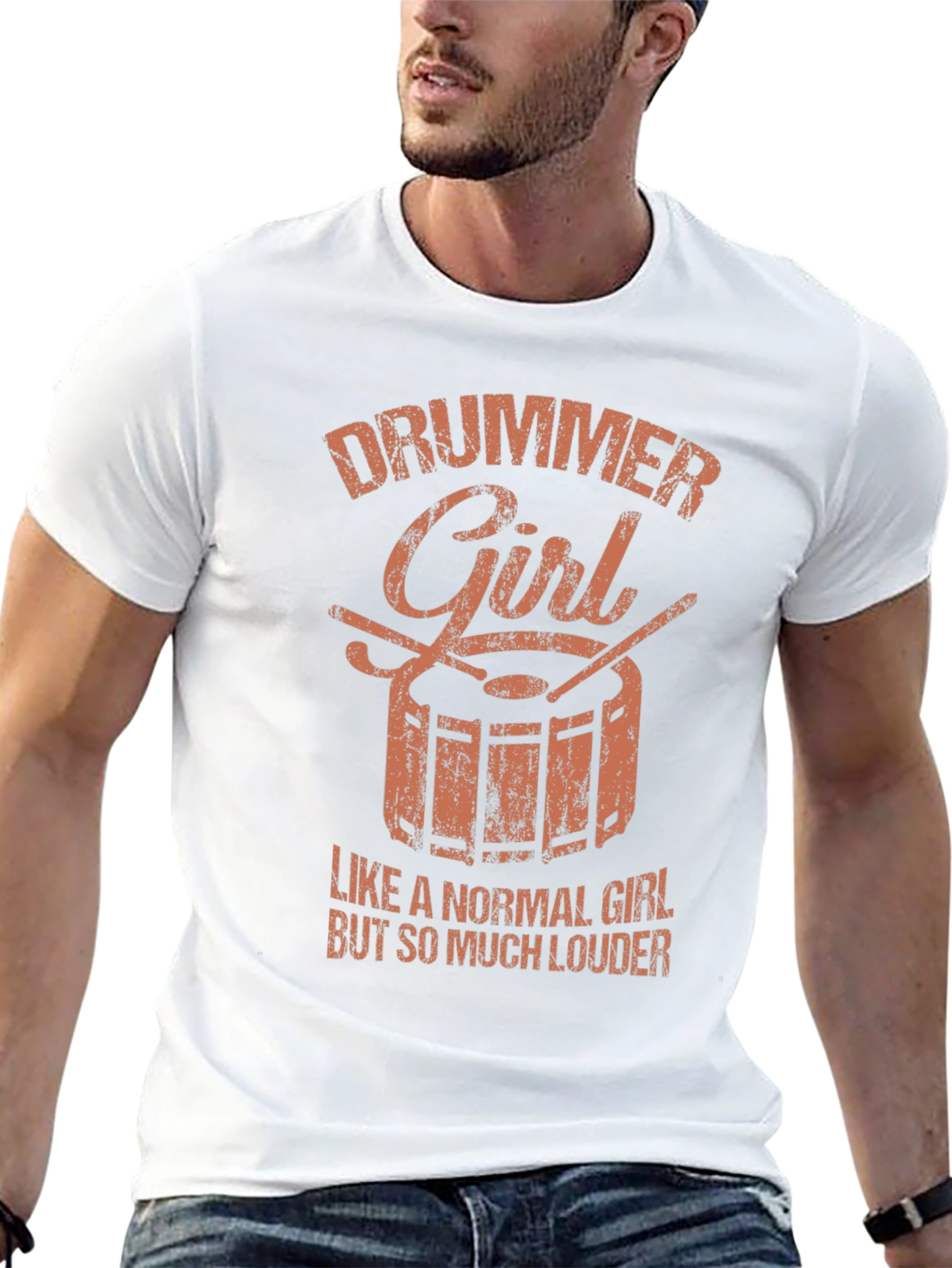 Drummer Girl Graphic Tee - Rock Concert Ready
