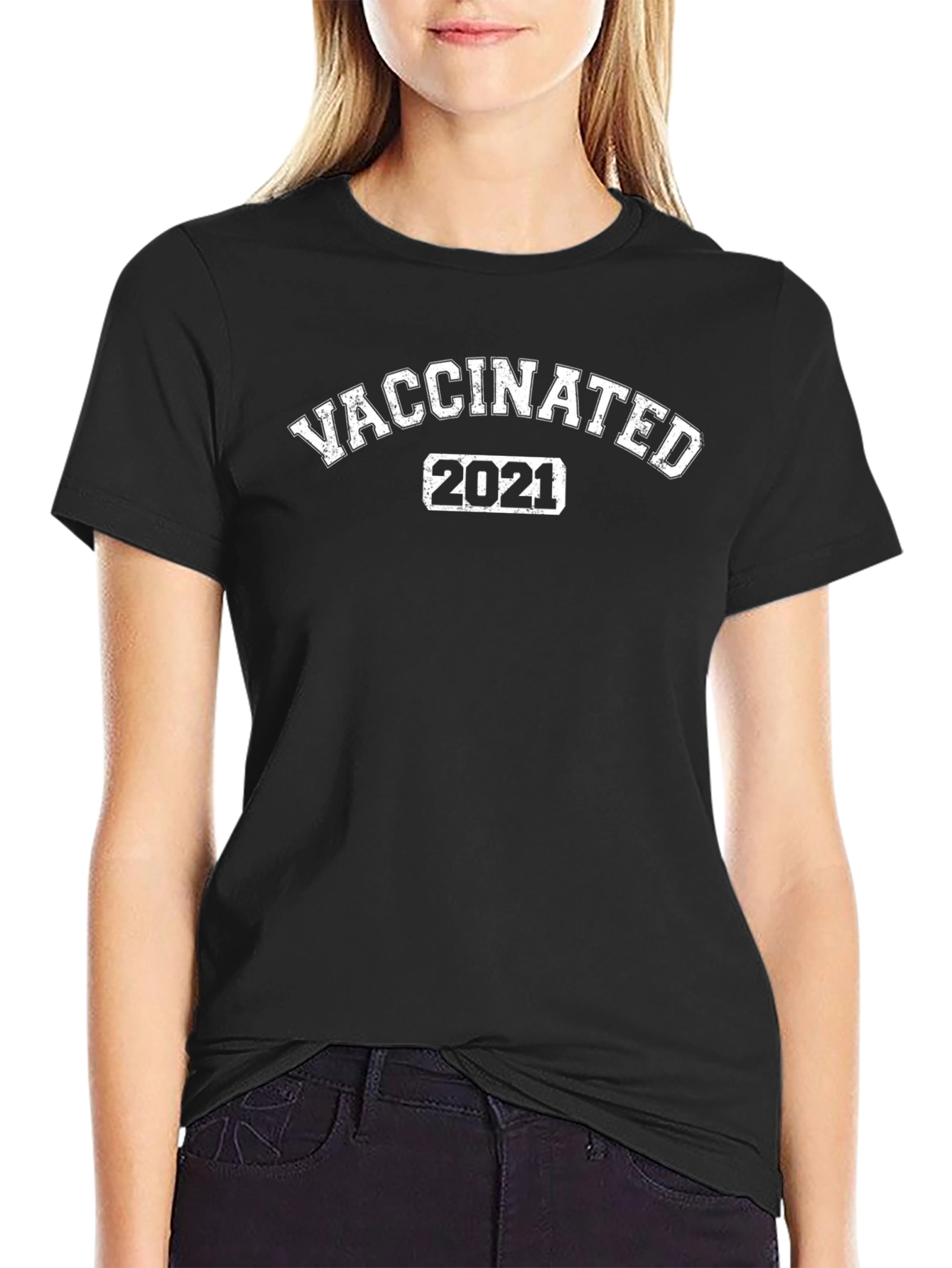 Vaccinated 2021 Graphic T-Shirt - Stylish Statement Tee