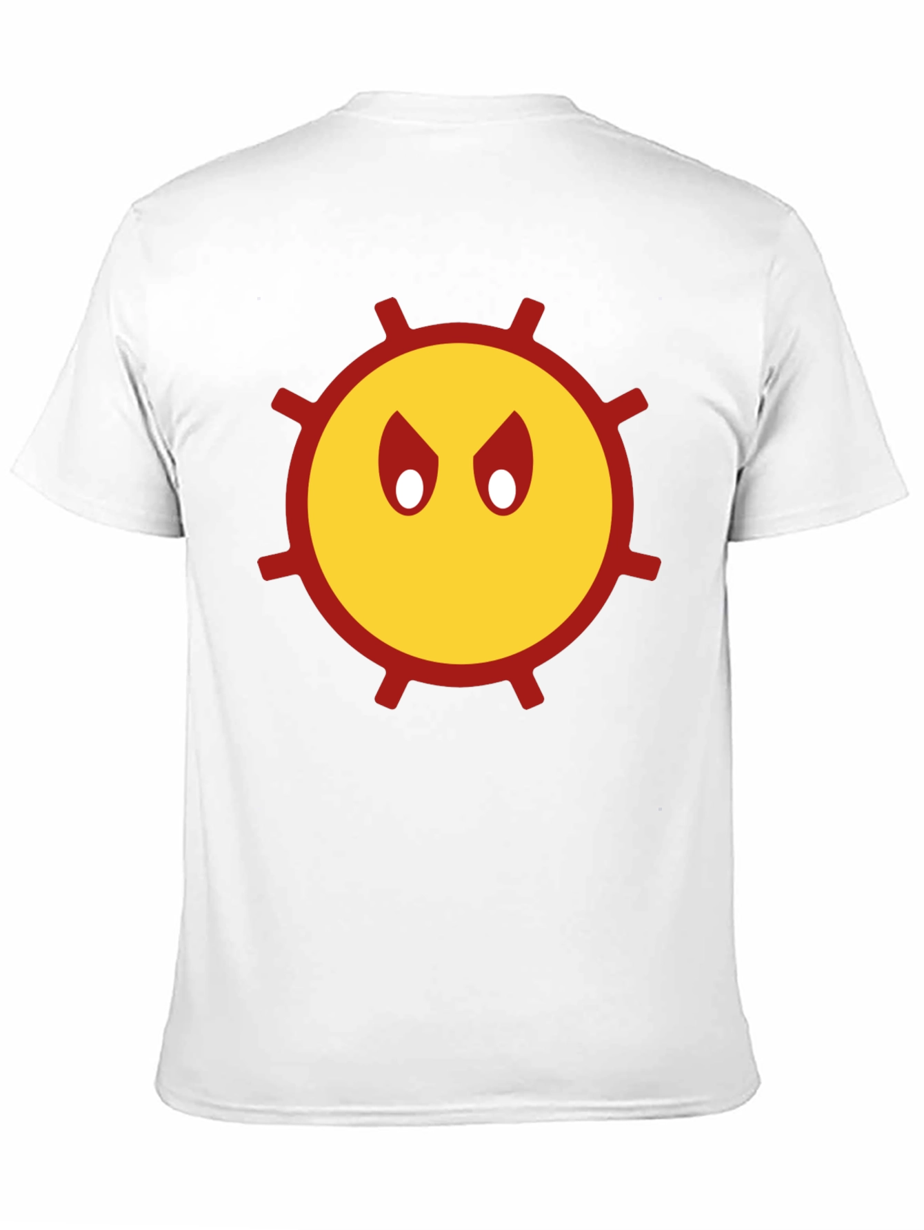 Mens Angry Sun Graphic T-Shirt - Black