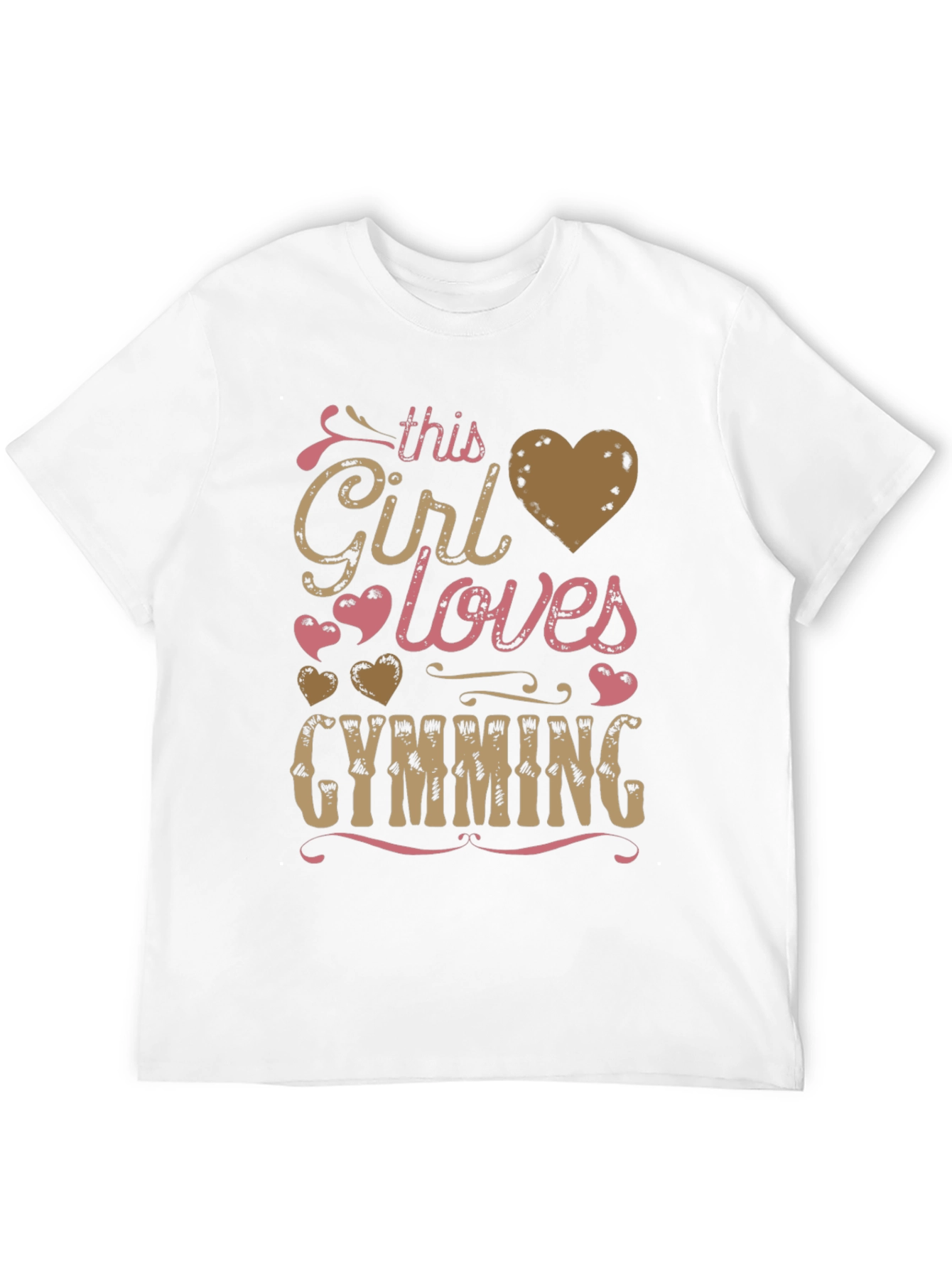 Girl Loves Gymming Graphic T-Shirt