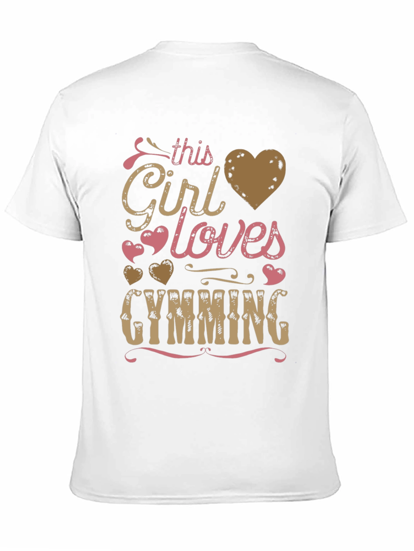 Girl Loves Gymming Graphic T-Shirt