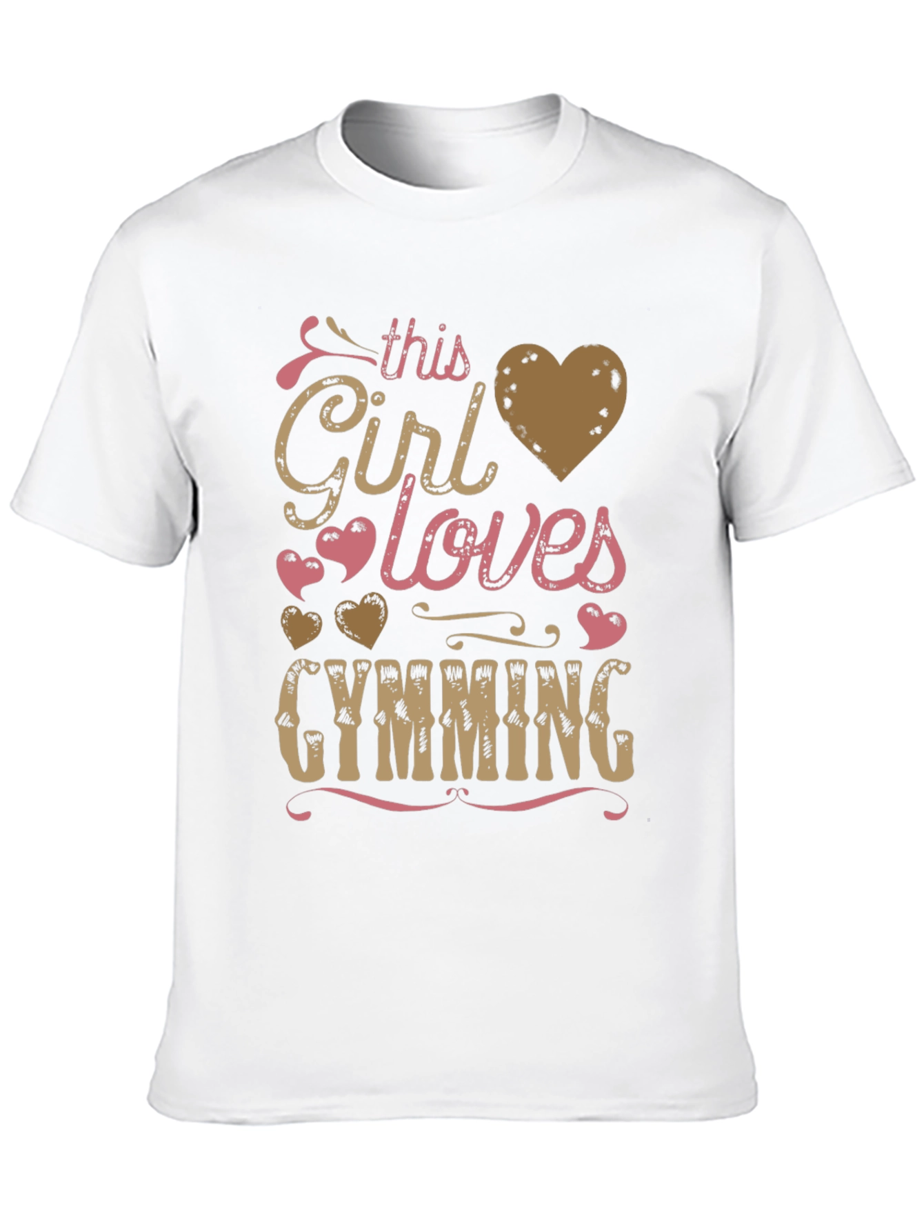 Girl Loves Gymming Graphic T-Shirt