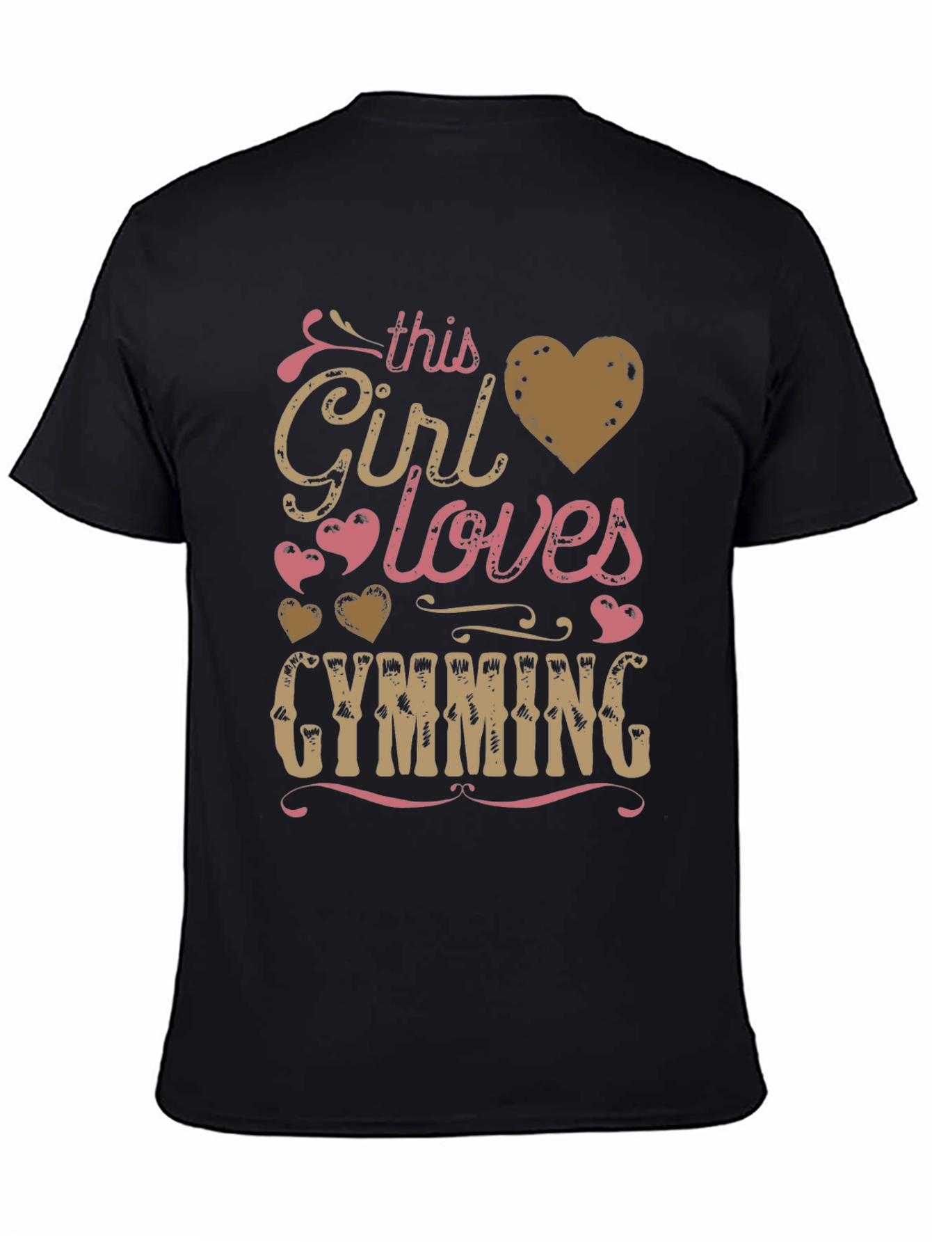 Girl Loves Gymming Graphic T-Shirt