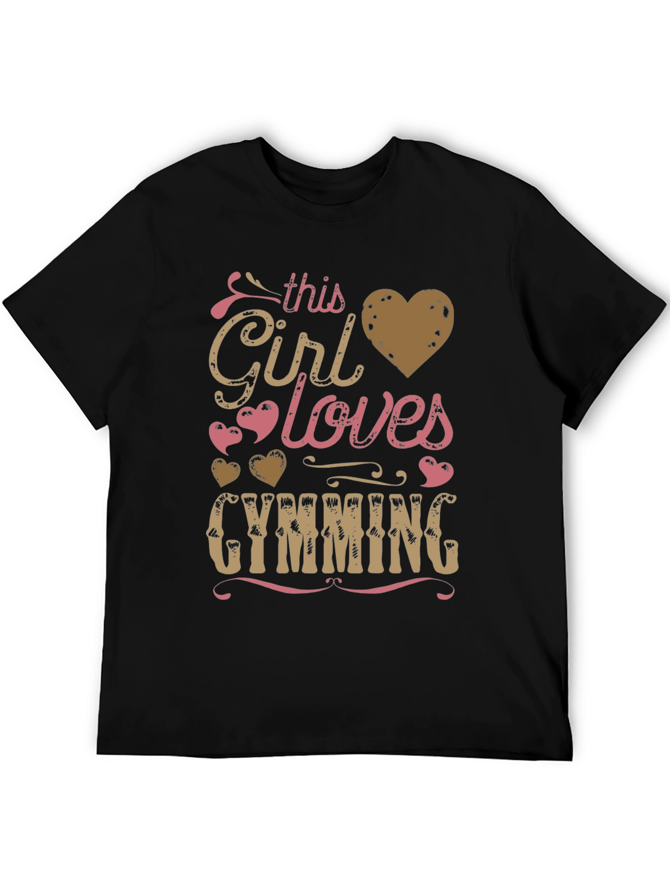 Girl Loves Gymming Graphic T-Shirt