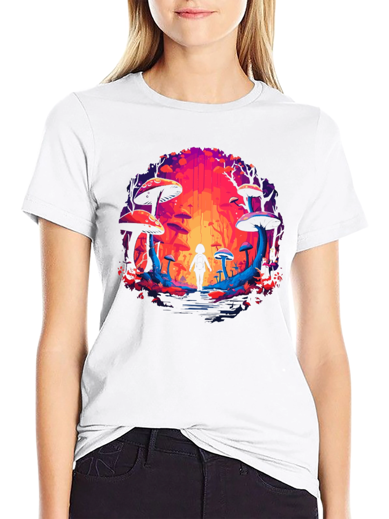 Mystical Mushroom Forest Graphic Tee